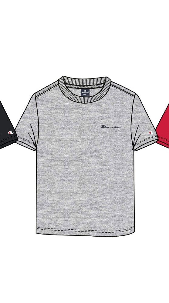 Champion T-Shirt (Baumwolle) Crew mit Kleinen-Logo-Schriftzug günstig online kaufen