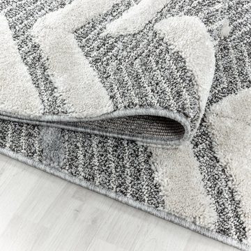 Teppich Berber-Design, Teppium, Rund, Höhe: 20 mm, Teppich Wohnzimmer Boho Design weich 3D Optik Skandinavische Stil