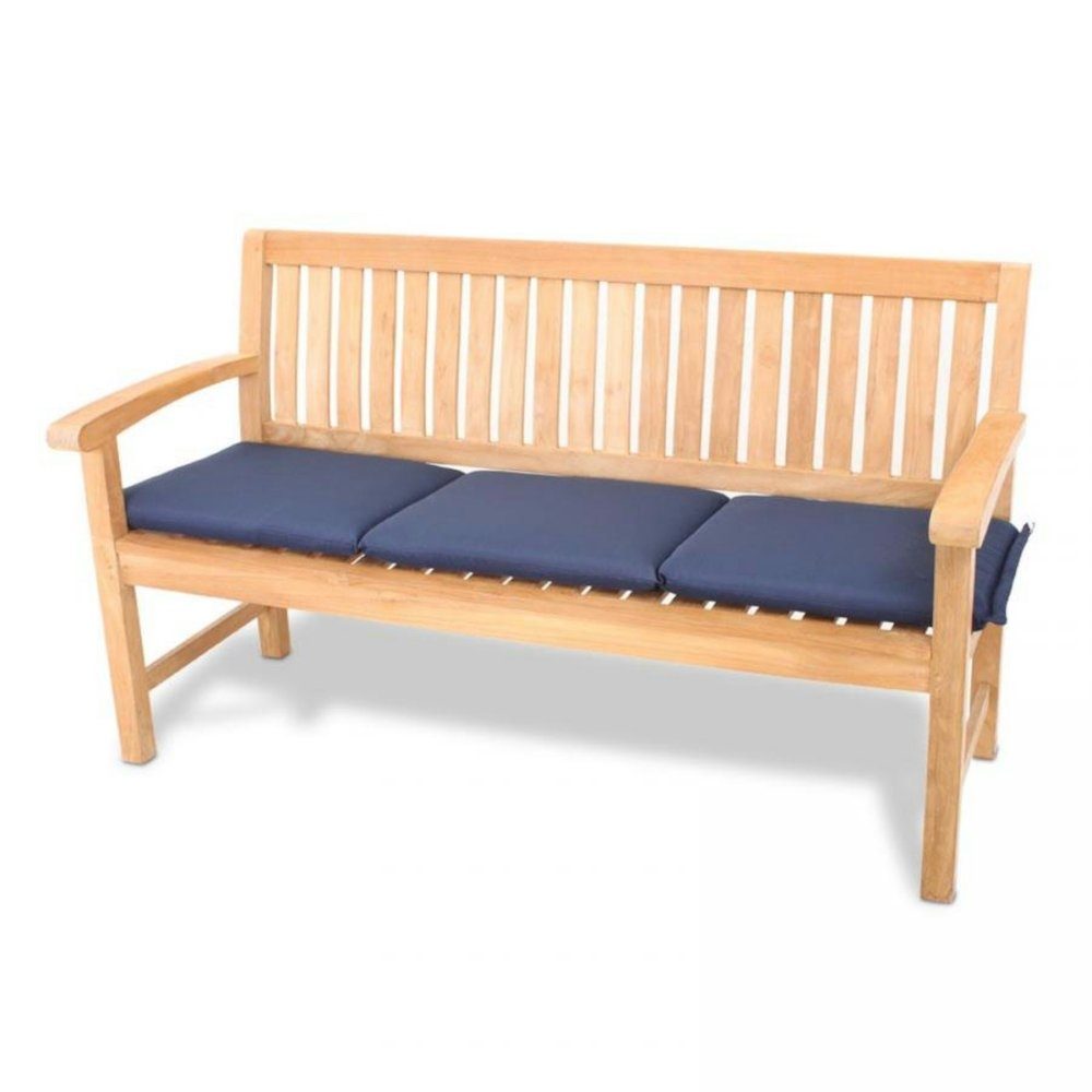 ROG-Gardenline Bankauflage, 3-Sitzer 150 x 45 cm - Blau