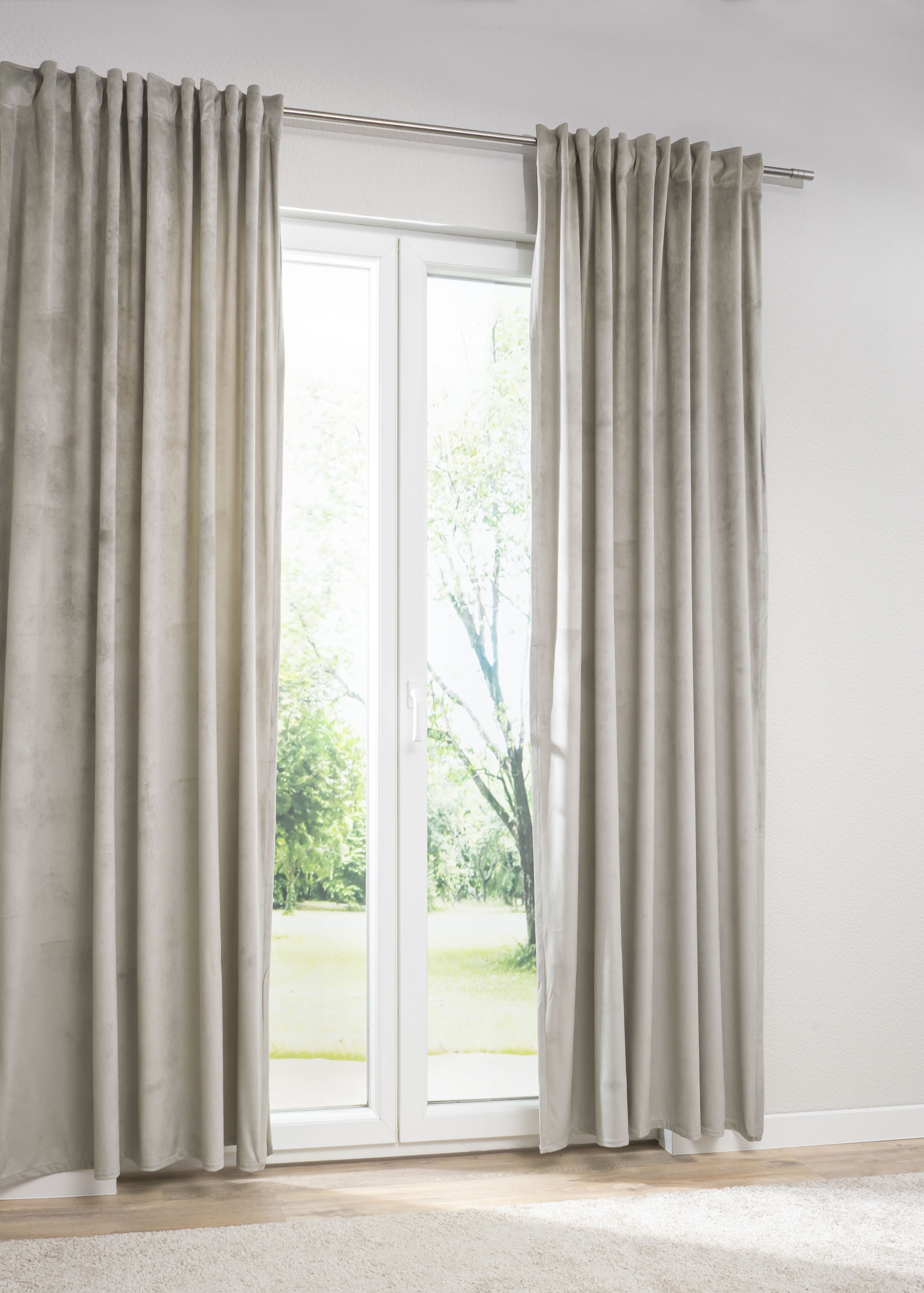 LYSEL® Verdunkelungsvorhang Zugbandschal Prentiss (1 St), abdunkelnd, HxB 245x135cm