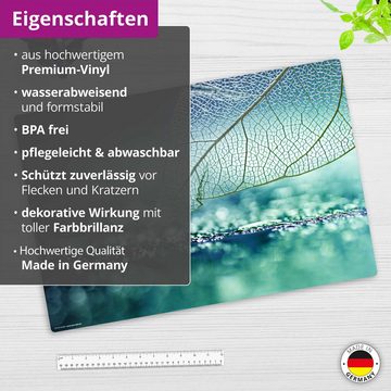 cover-your-desk.de Schreibtischunterlage abwaschbar - Blattwerk Natur - aus premium Vinyl - Made in Germany, (1 tlg)