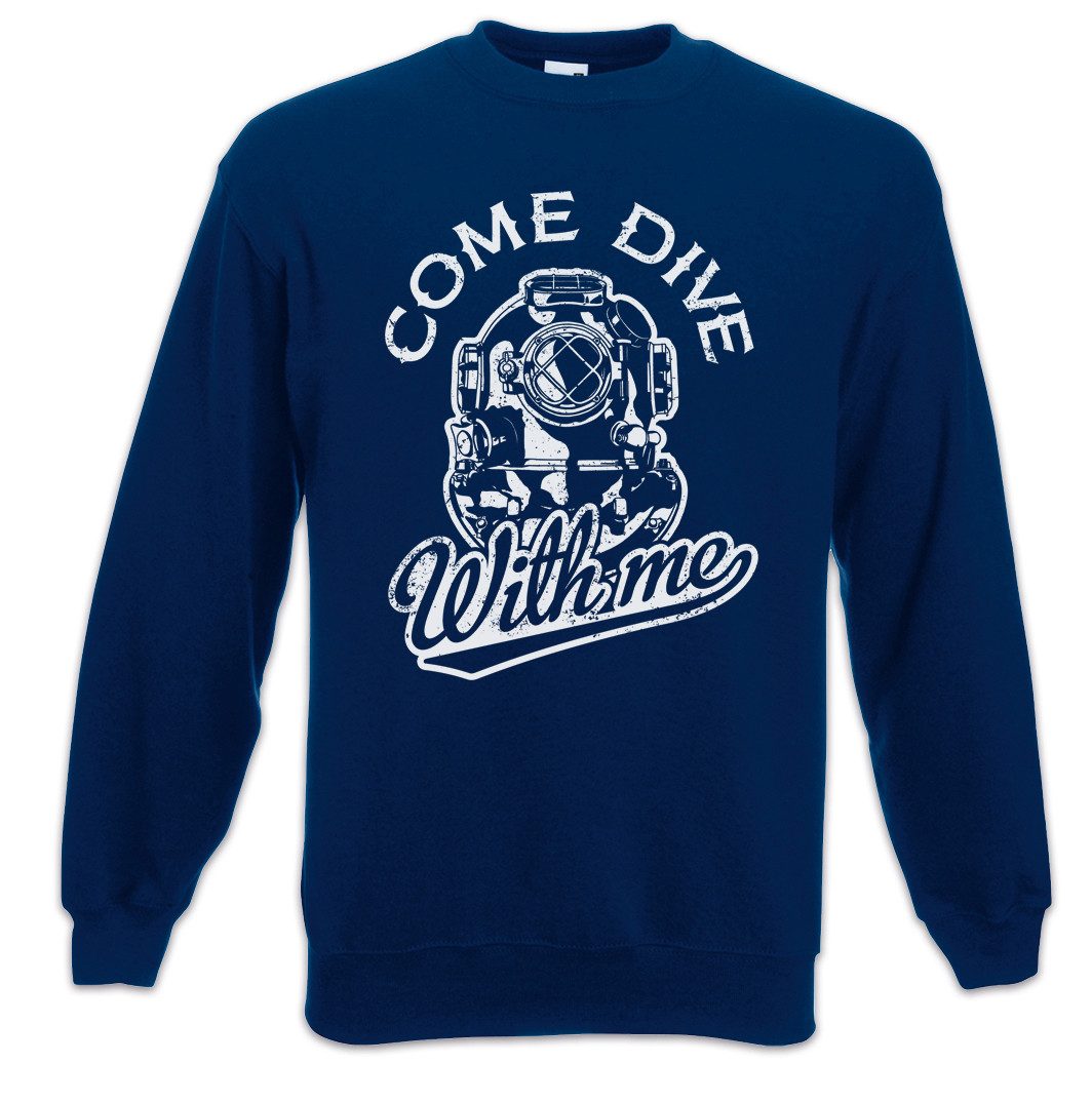 Sweatshirt Come Dive With Me Sweatshirt Taucher Tauchen Vintage Diver Diving