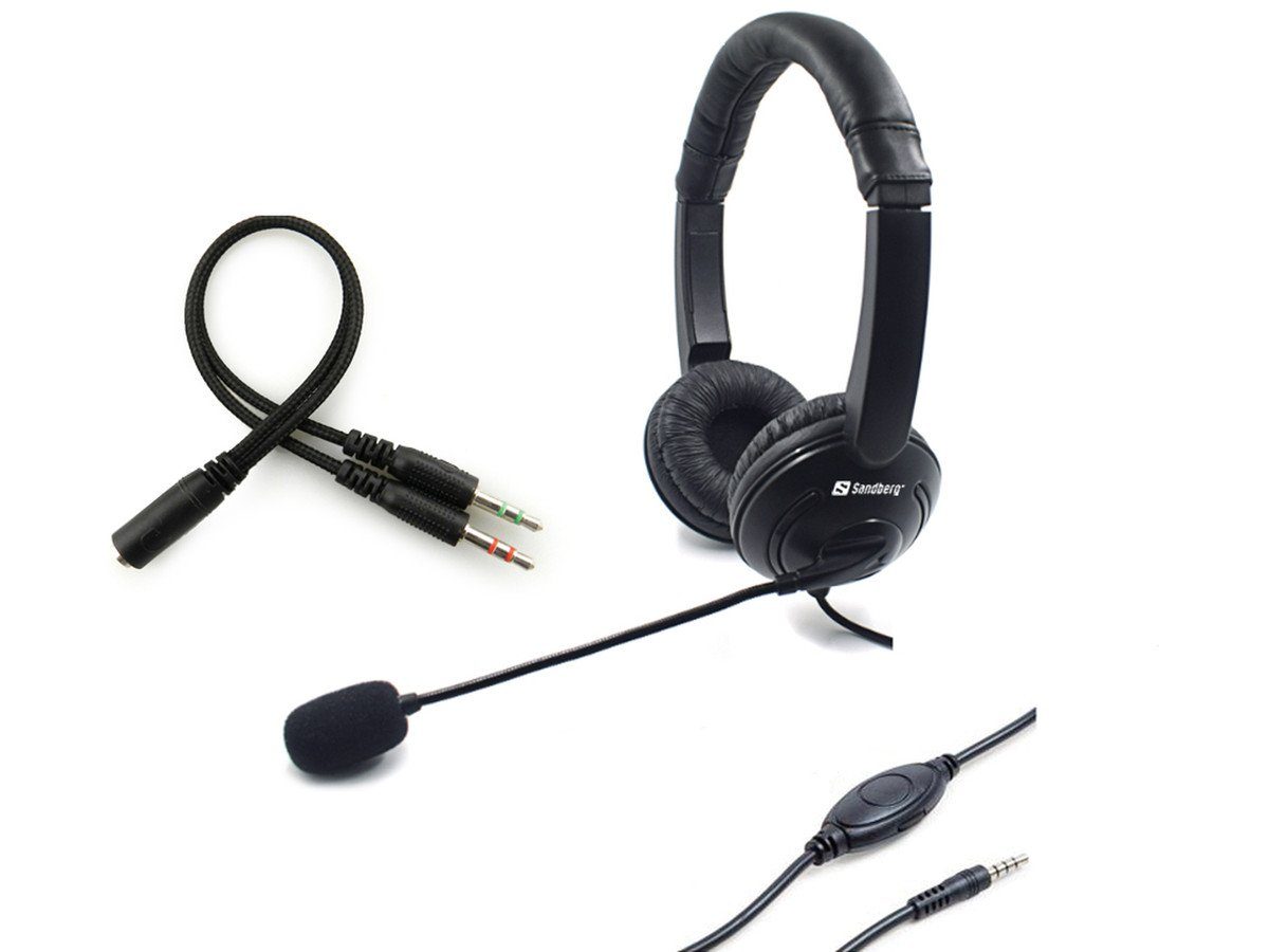 Sandberg SANDBERG MiniJack Headset Schoner Наушники
