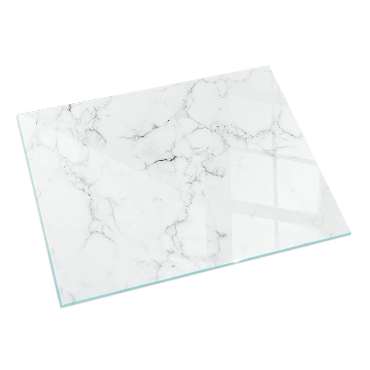 Tulup Bodenschutzplatte Weiß Marmormuster, Schutzplatte aus günstig online kaufen