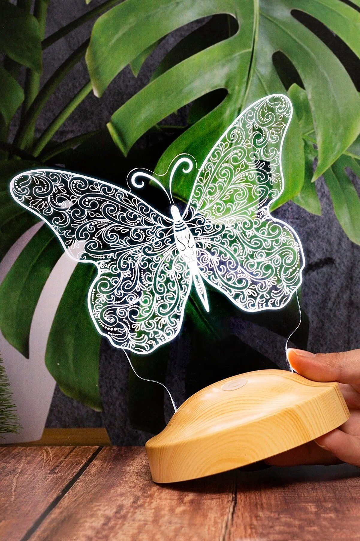 Geschenkelampe LED Nachttischlampe Schmetterling Butterfly 3D günstig online kaufen