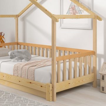 REDOM Bett Erweiterbares Baumhausbett, Hausbett, Kinderbett 200x90cm (Das Bett enthält keine Matratze), Ohne Matratze