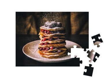 puzzleYOU Puzzle Pfannkuchen mit Beeren und Zucker, 48 Puzzleteile, puzzleYOU-Kollektionen Essen und Trinken