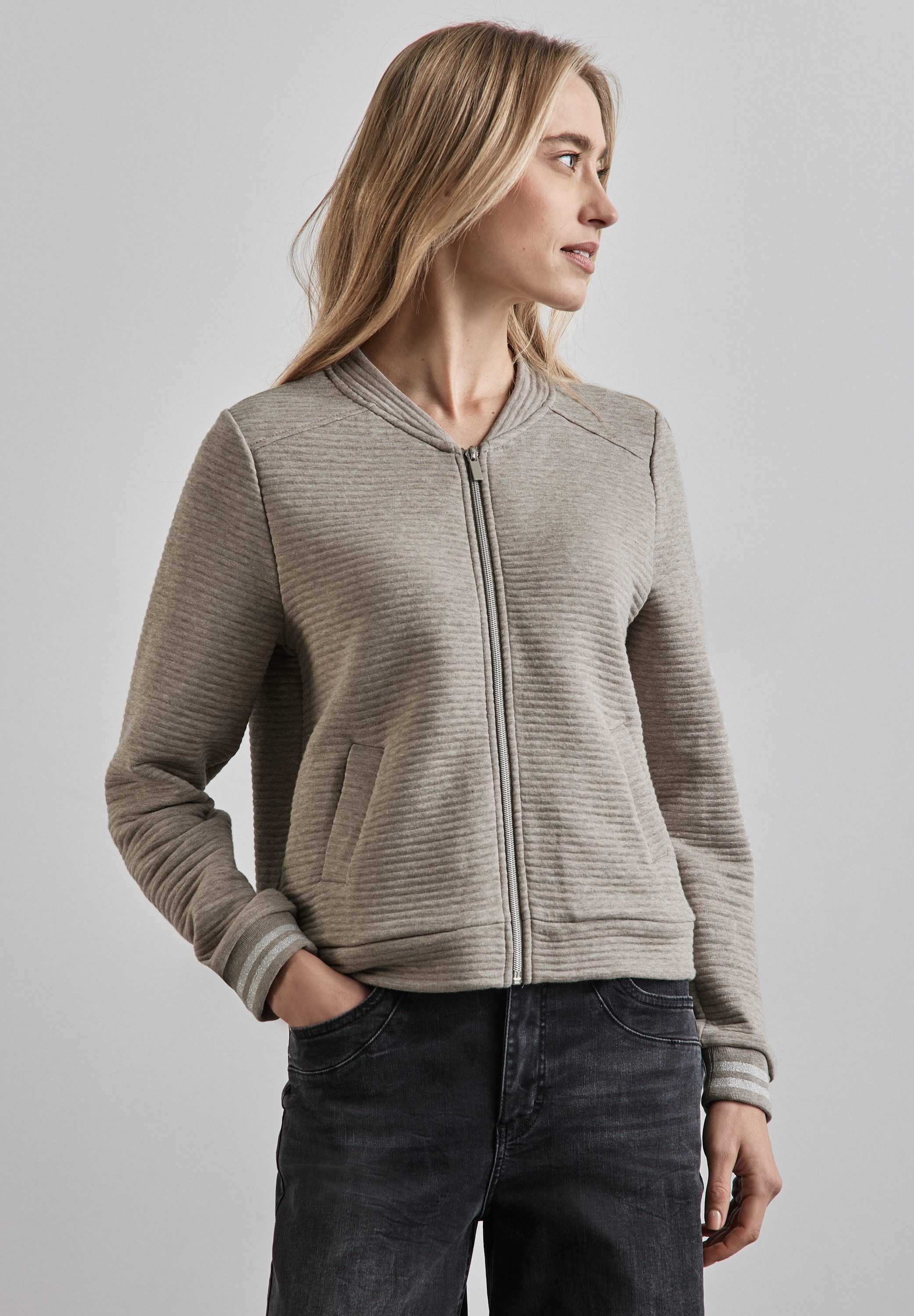STREET ONE Cardigan mit Rundhalsausschnitt