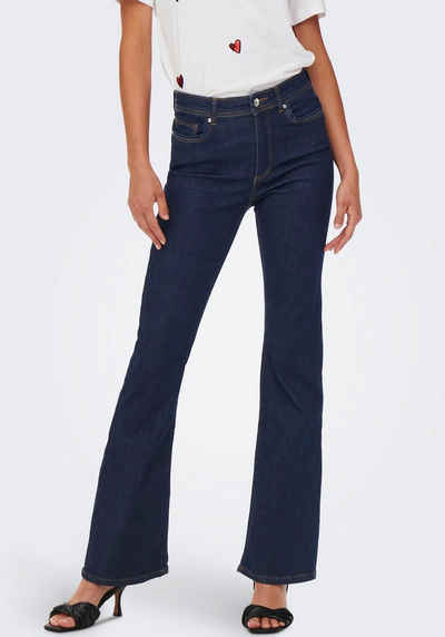 Only Bootcut-Jeans »ONLWAUW LIFE HW FLARED RINSE DNM« mit Stretch