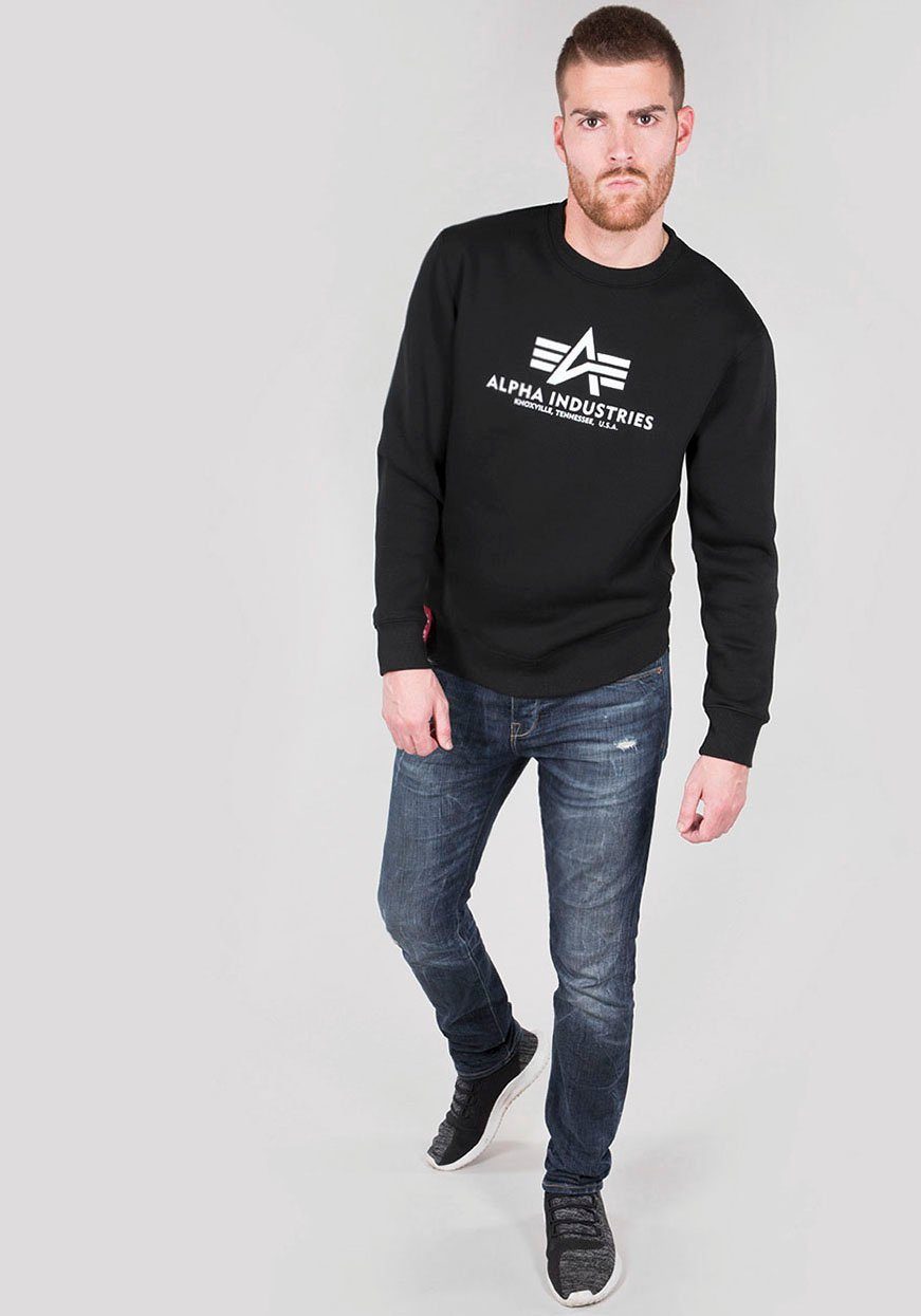 black Sweater Alpha Basic Sweatshirt Industries