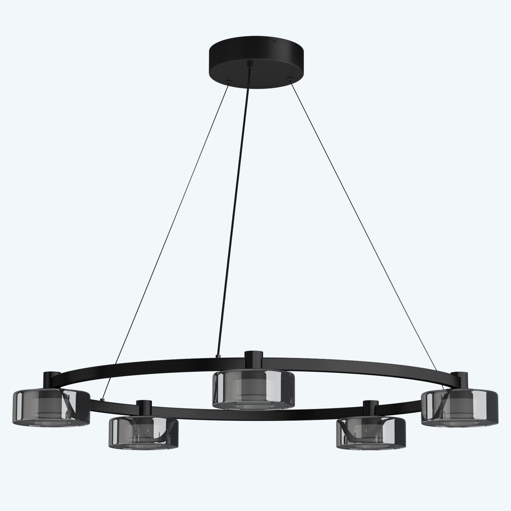 doporro LED Pendelleuchte Hängeleuchte LED Kronleuchter Höhenverstellbar mi günstig online kaufen