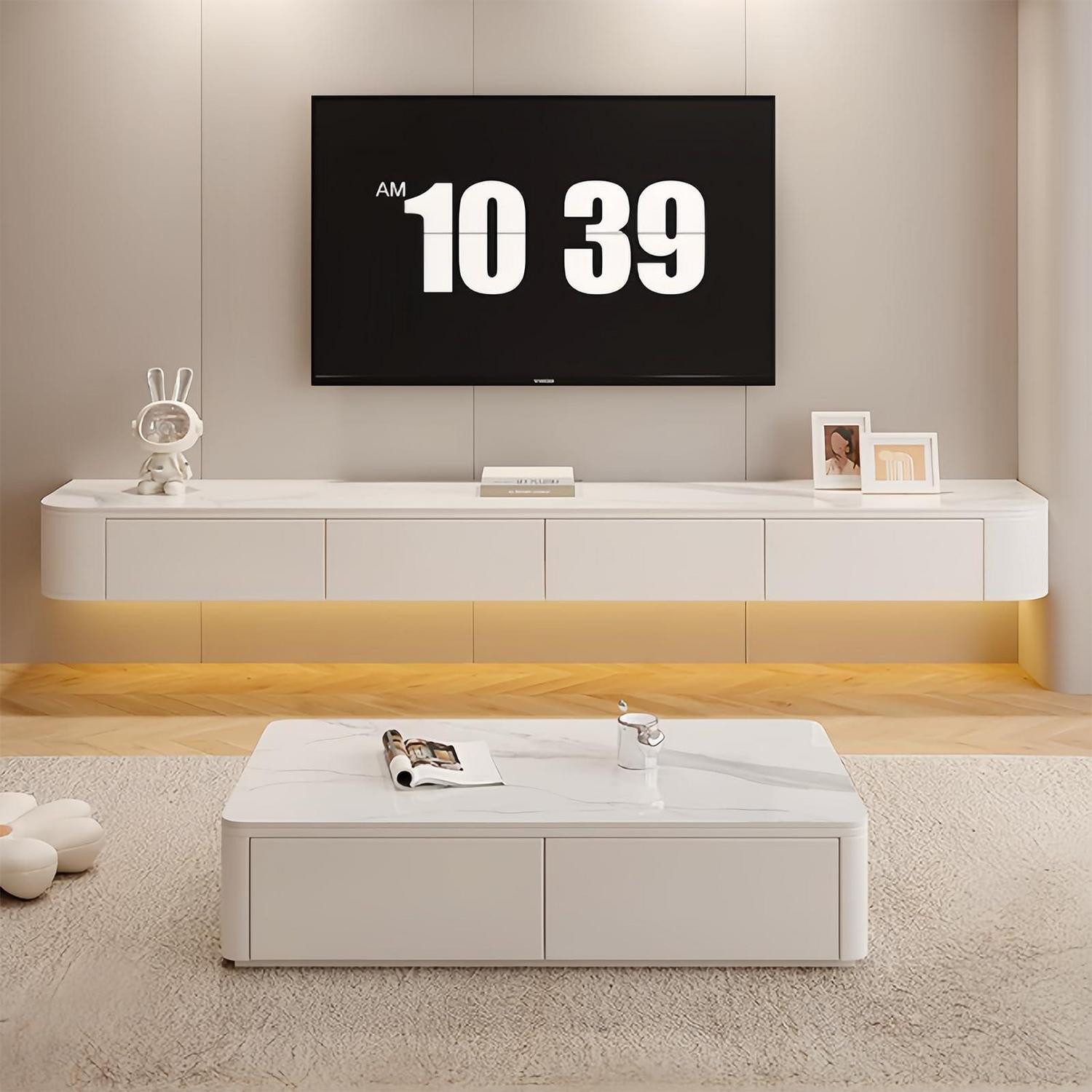LuxusKollektion TV-Board TV-Schrank mit Schubladen 180cm (1 St)