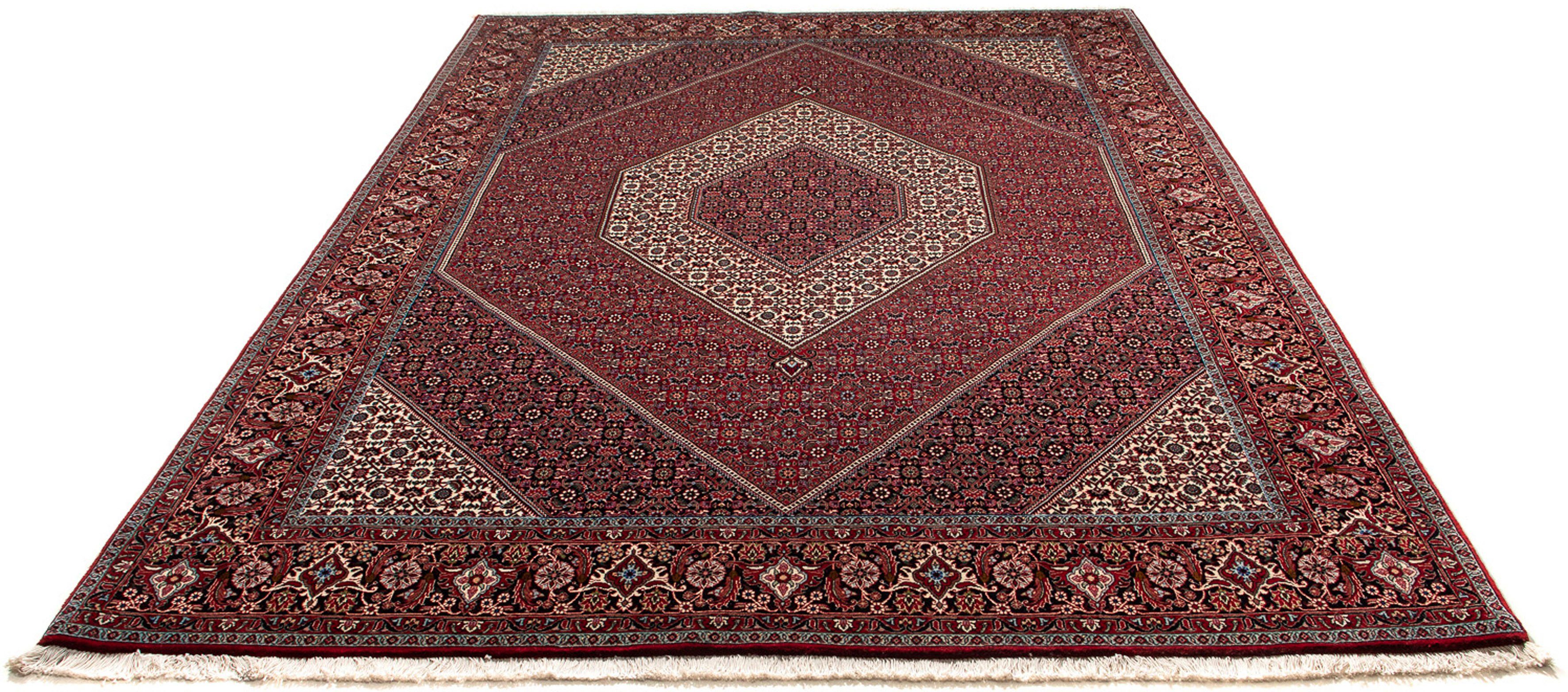 Orientteppich Perser - Bidjar - 295 x 202 cm - dunkelrot, morgenland, rechteckig, Höhe: 15 mm, Wohnzimmer, Handgeknüpft, Einzelstück mit Zertifikat