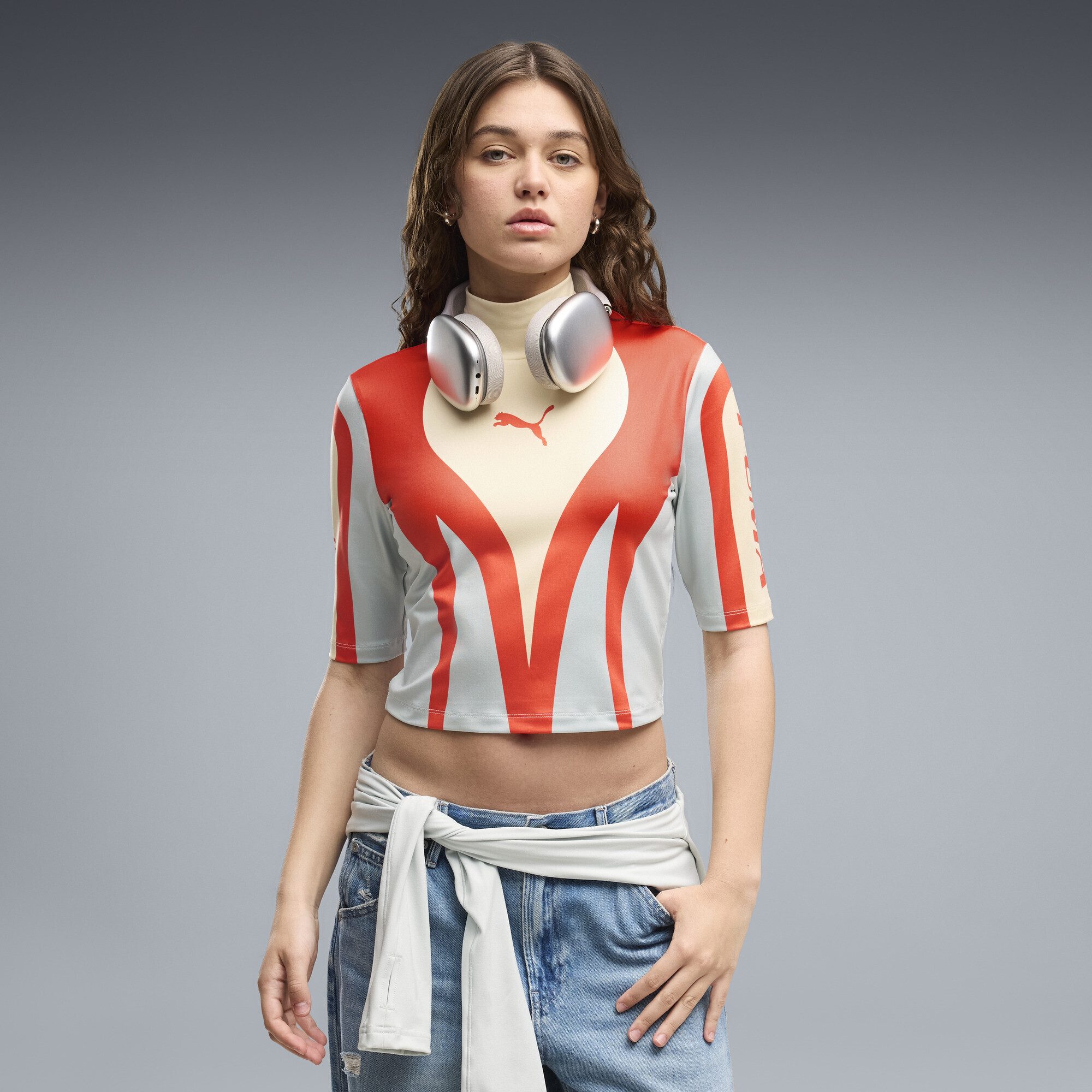 PUMA Crop-Top FUTURE.PUMA.ARCHIVE Moto Tight Top Damen