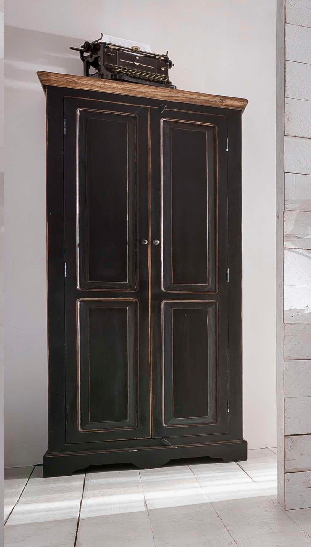 Höhe Corsica SIT 180 zwei cm, Vintage mit Drehtürenschrank Türen, Shabby Chic,