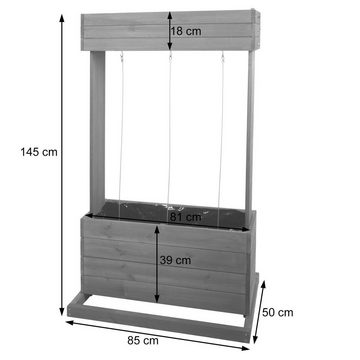 MCW Hochbeet MCW-L72, Mit Rankseilen aus Metall