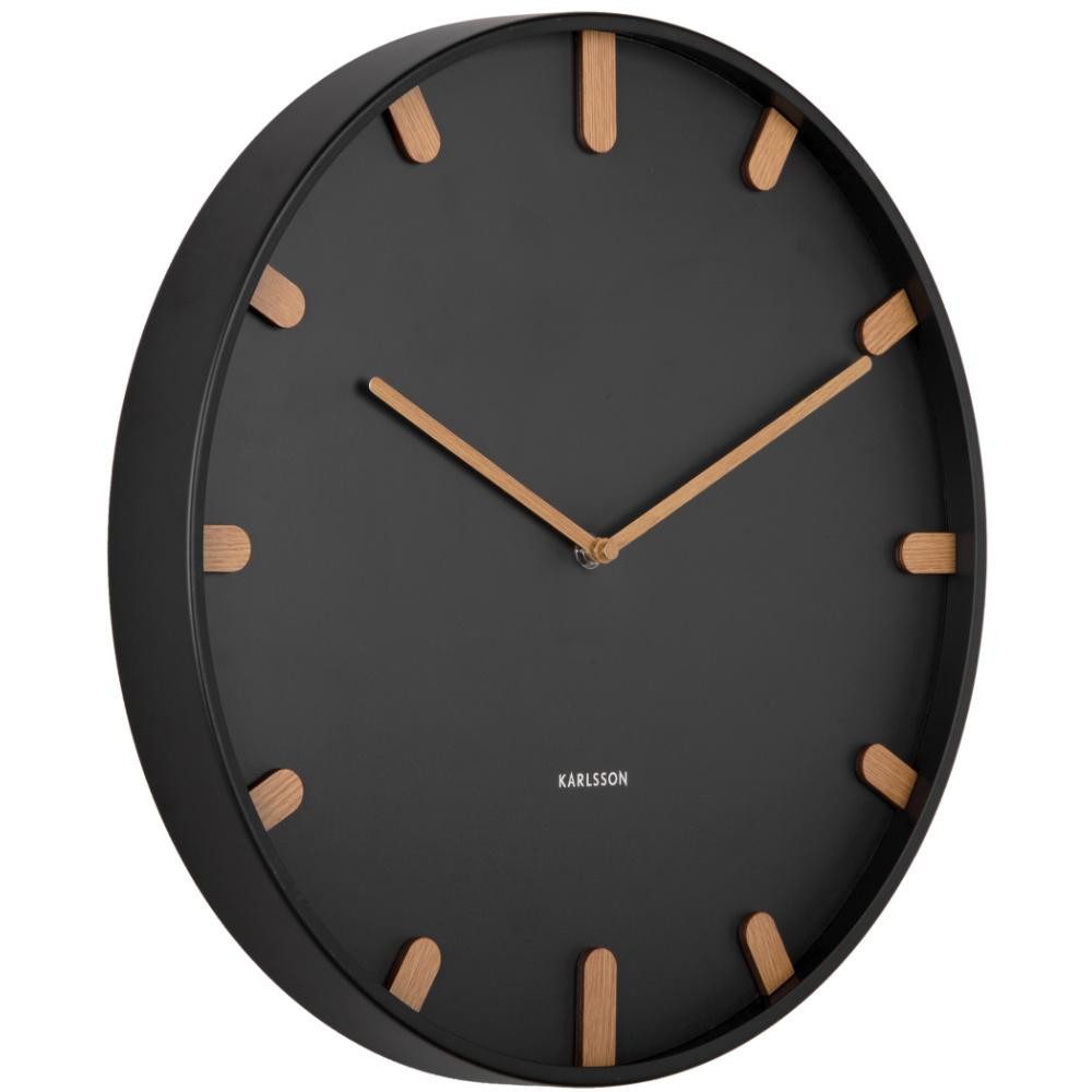 Karlsson Uhr Wanduhr Grace Metal Black (40cm)