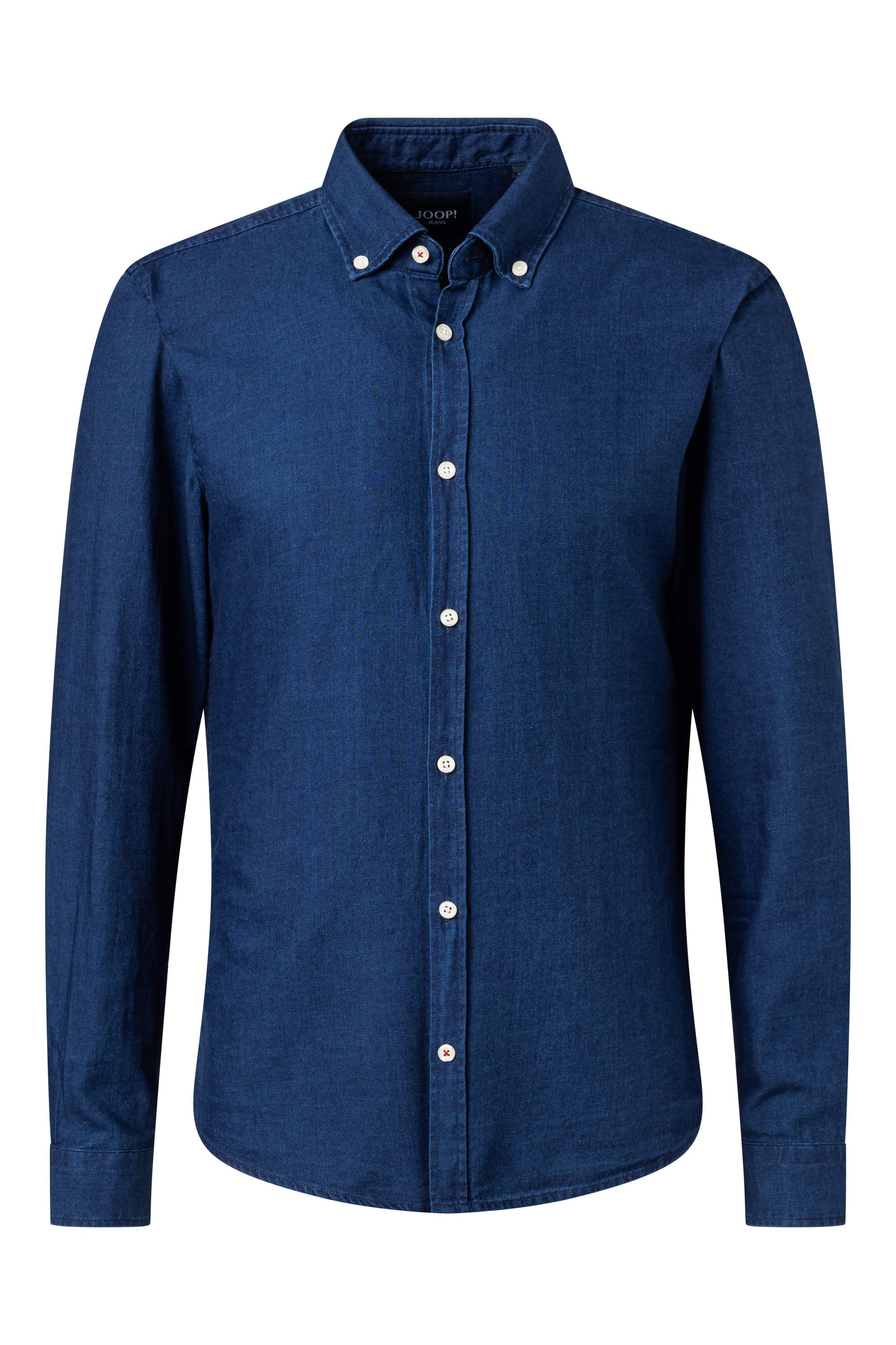 Joop Jeans Jeanshemd Heli3-W Logostickerei, Slim günstig online kaufen