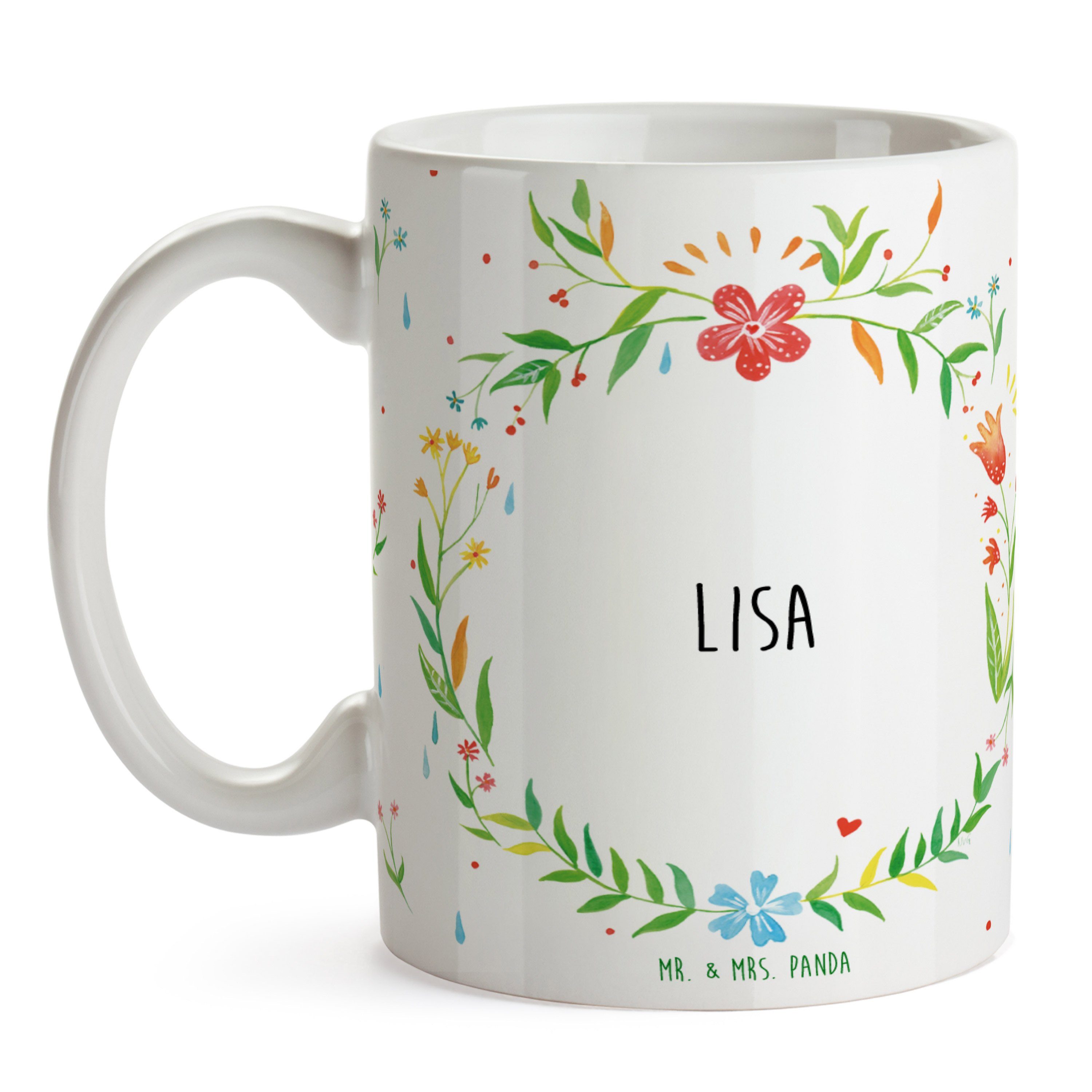 Lisa & Mrs. - Geschenk Mr. Porzellantasse, Keramik Tasse Tasse, Panda Geschenk, Teetasse, Teebecher,