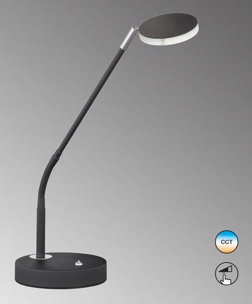 FHL easy! - kaltweiß LED Dimmfunktion, Schreibtischlampe Luna, LED integriert, fest warmweiß