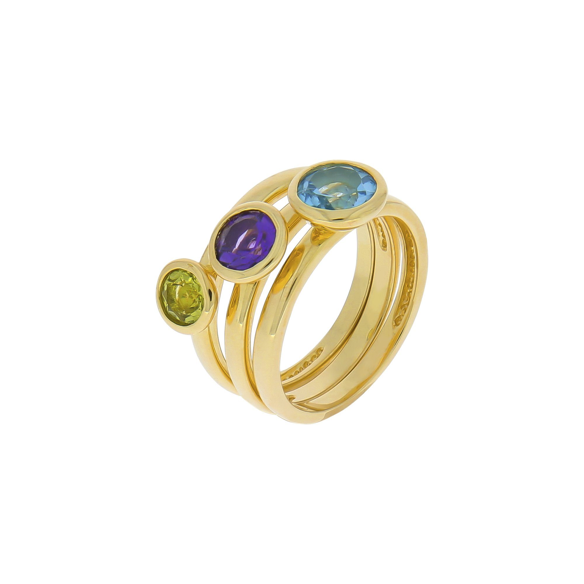 Zeeme Fingerring Silber 925 vergoldet mit günstig online kaufen