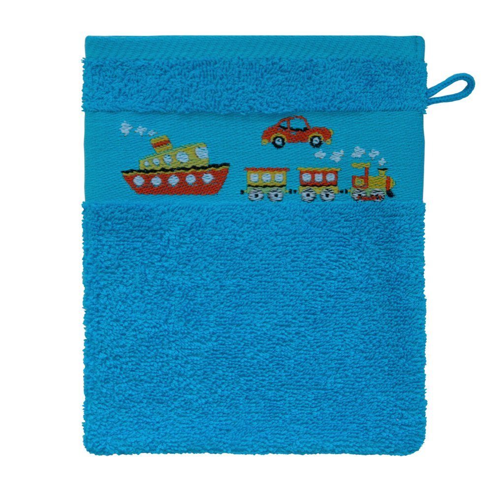 Dyckhoff Handtuch Dyckhoff Kinderfrottierserie 'Auto' Türkis, (1-St) günstig online kaufen