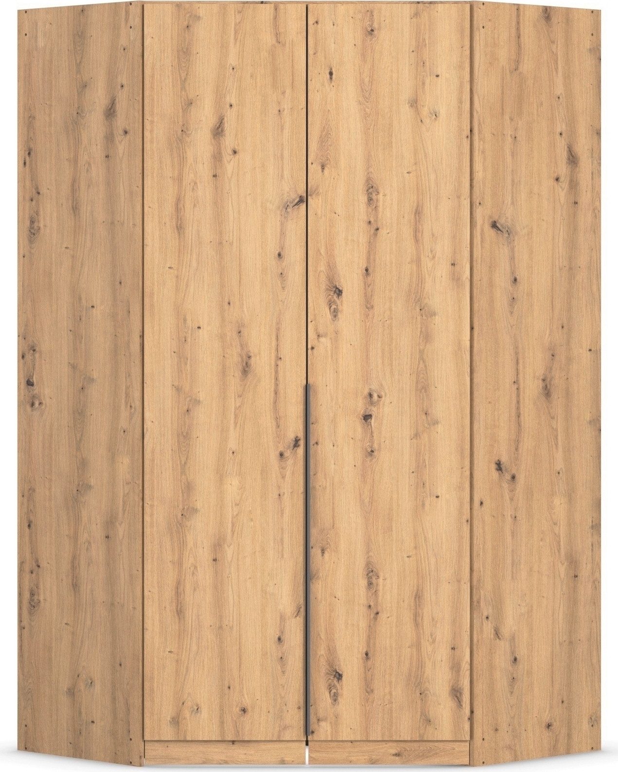OTTO home Eckkleiderschrank Kleiderschrank Schrank Ankleidezimmer Schlafzimmer Garderobe AGORDO (in zwei Griff-Farben, Breite/Tiefe 117x117 cm, Höhen 210/229 cm) voll ausgestattet mit großzügigem Stauraum, 2 Höhen MADE IN GERMANY