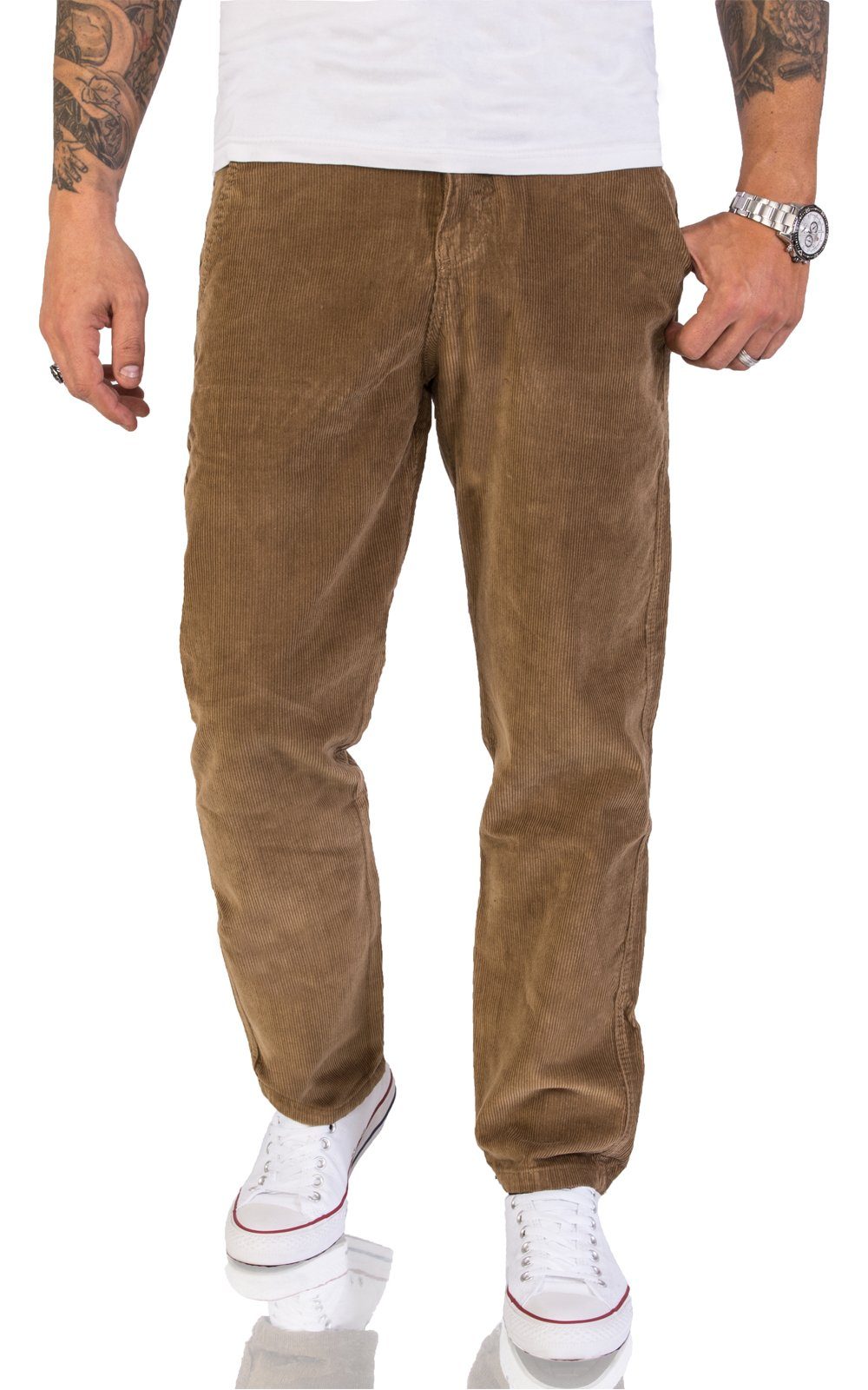 Cordhose Herren Regular Fit Cordhose RC-2156