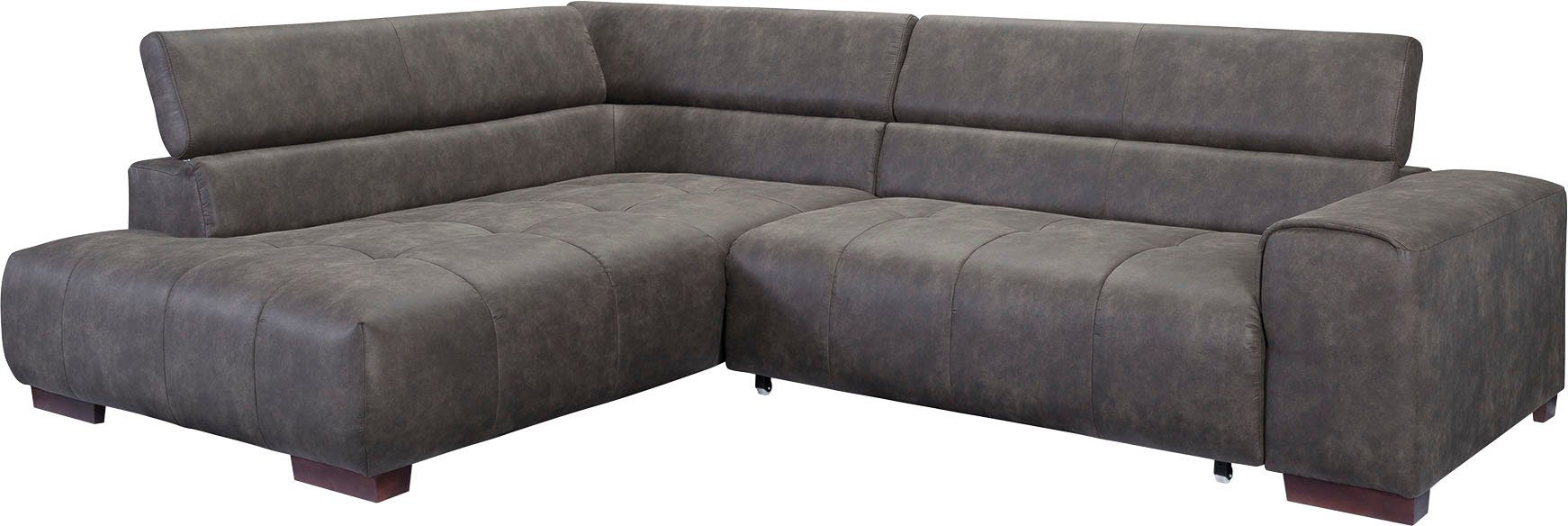 exxpo mit und sofa fashion - Ecksofa, verstellbaren wahlweise Kopfstützen, mit Bettfunktion Kissen 3