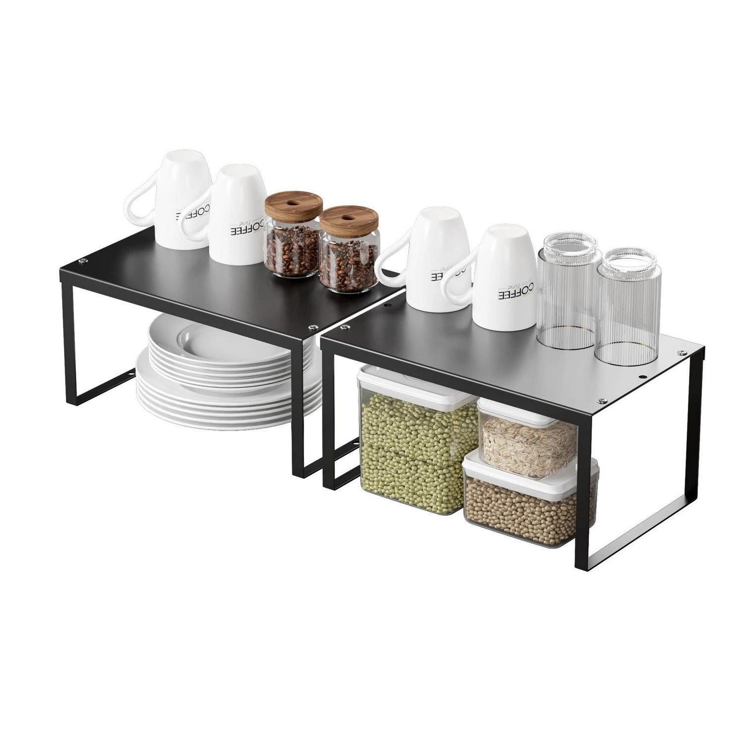 LuxusKollektion Gewürzregal Schrank Organizer Regal 2er Pack, 2-tlg.