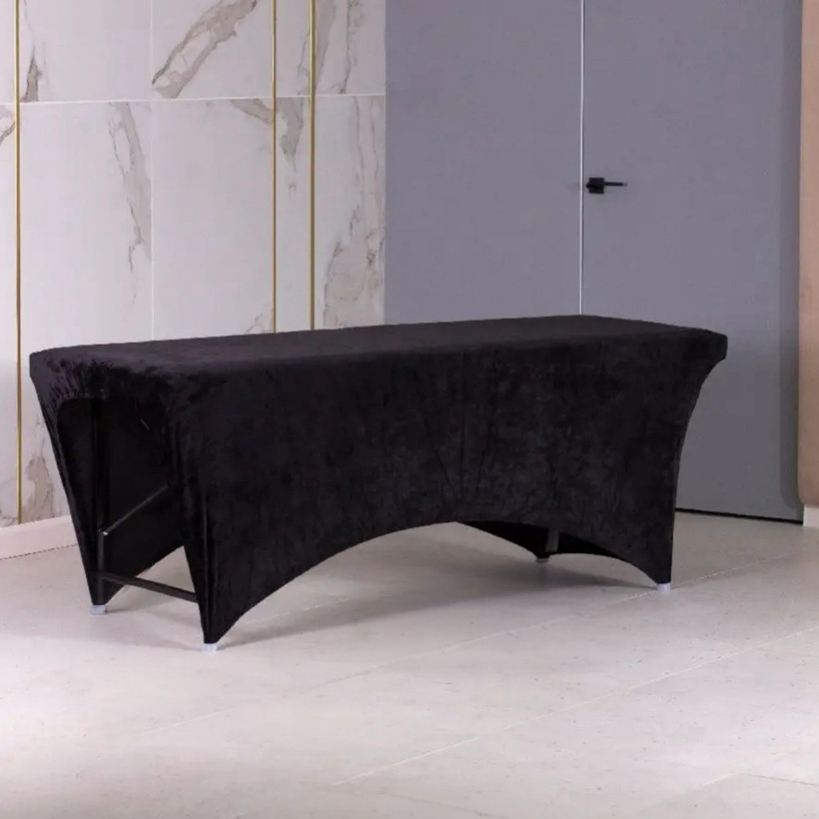 STM Company Massageliege Verlängerter Liegenbezug für Massagebett, Bezug, Spannbetttuch (für alle gängigen Kosmetikliegen, Massageliegen, Couches, aus Velour, ohne Matratze), 180x60 cm/ 190x70 cm