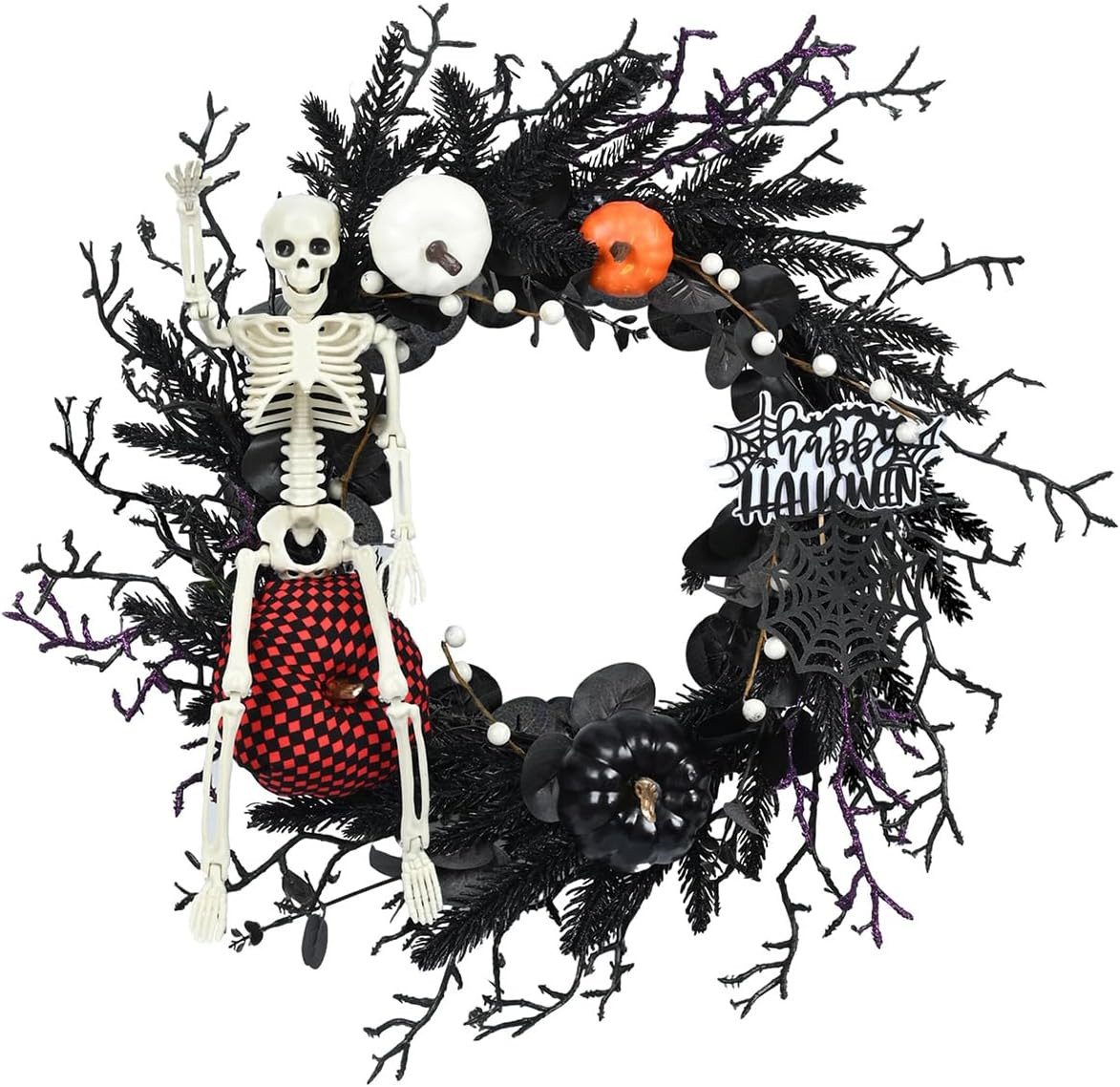 Kaket Dekokranz Halloween Türkranz Als Halloween günstig online kaufen