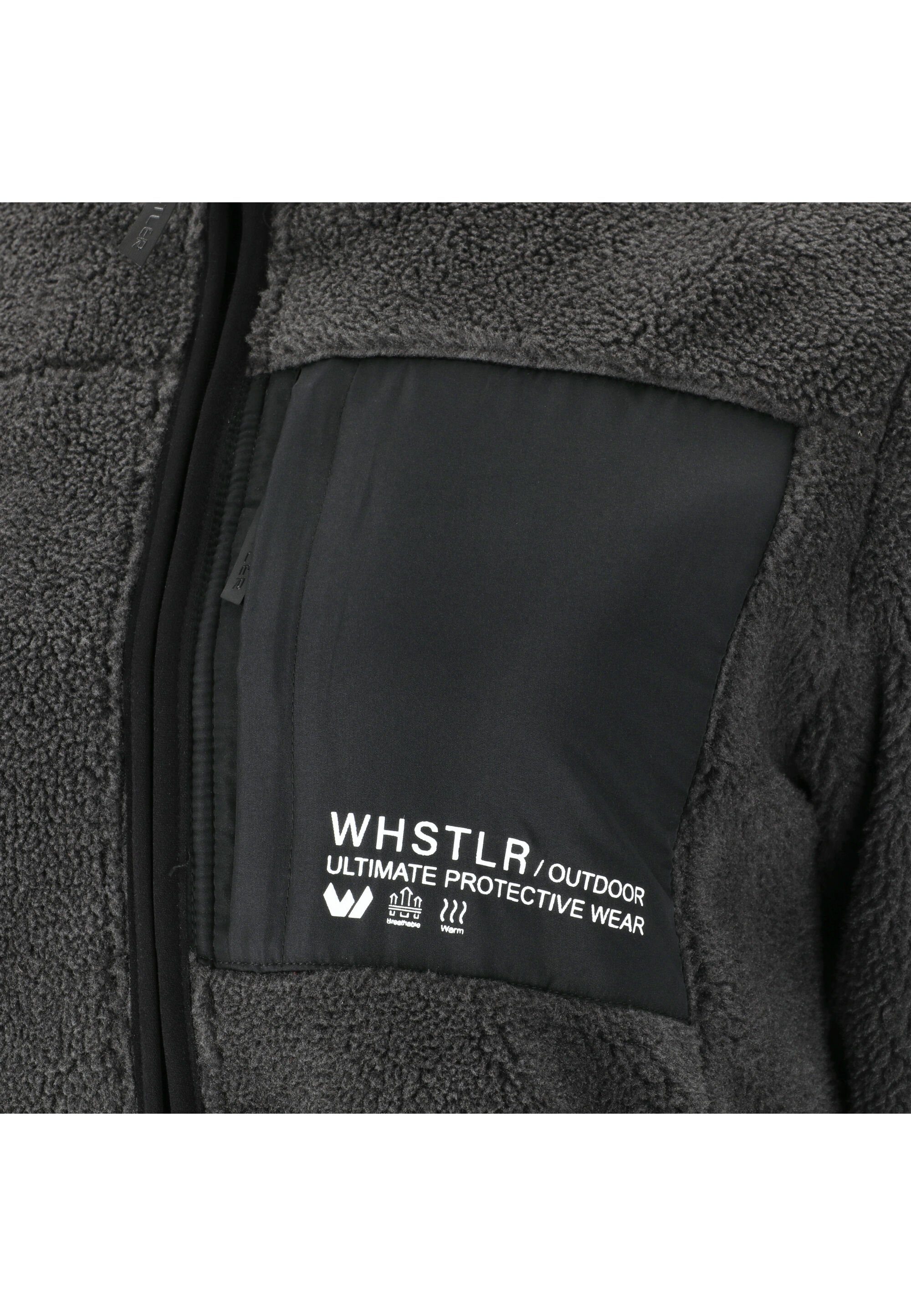 WHISTLER Kontrast-Brusttasche Fleecejacke Sprocket mit schwarz