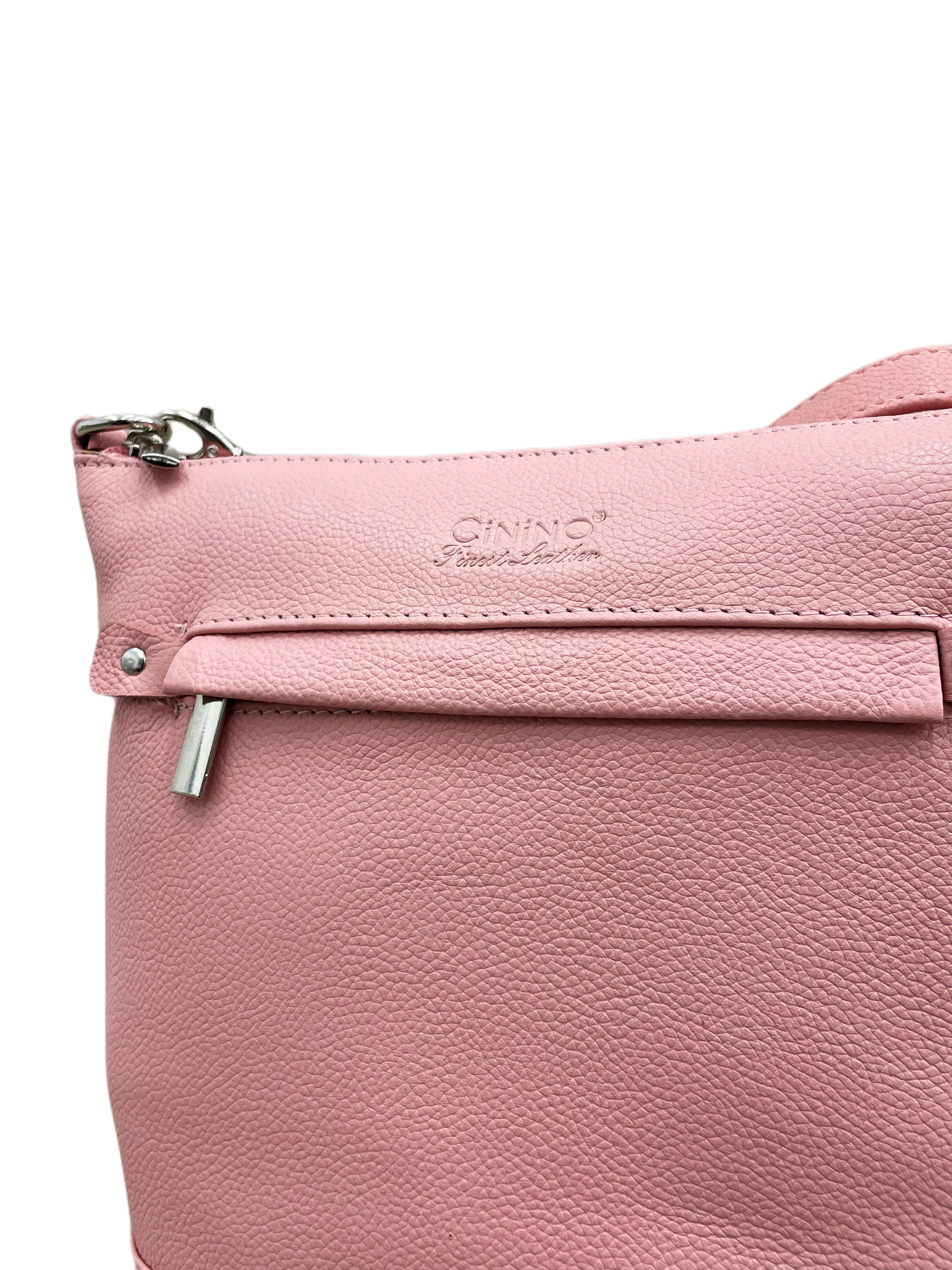 Cinino Handtasche C7022, Ledertasche Umhängetasche Rindleder