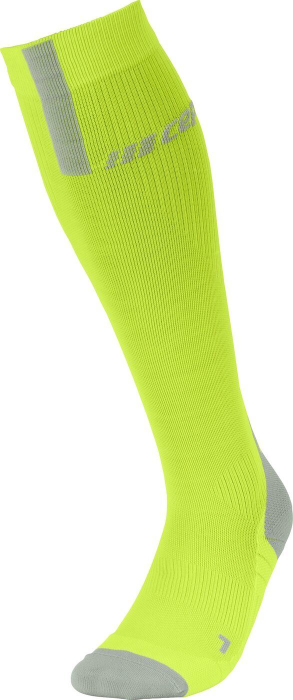 Laufsocken CEP RUN SOCKS 3.0, MEN LIME/LIGHT GREY