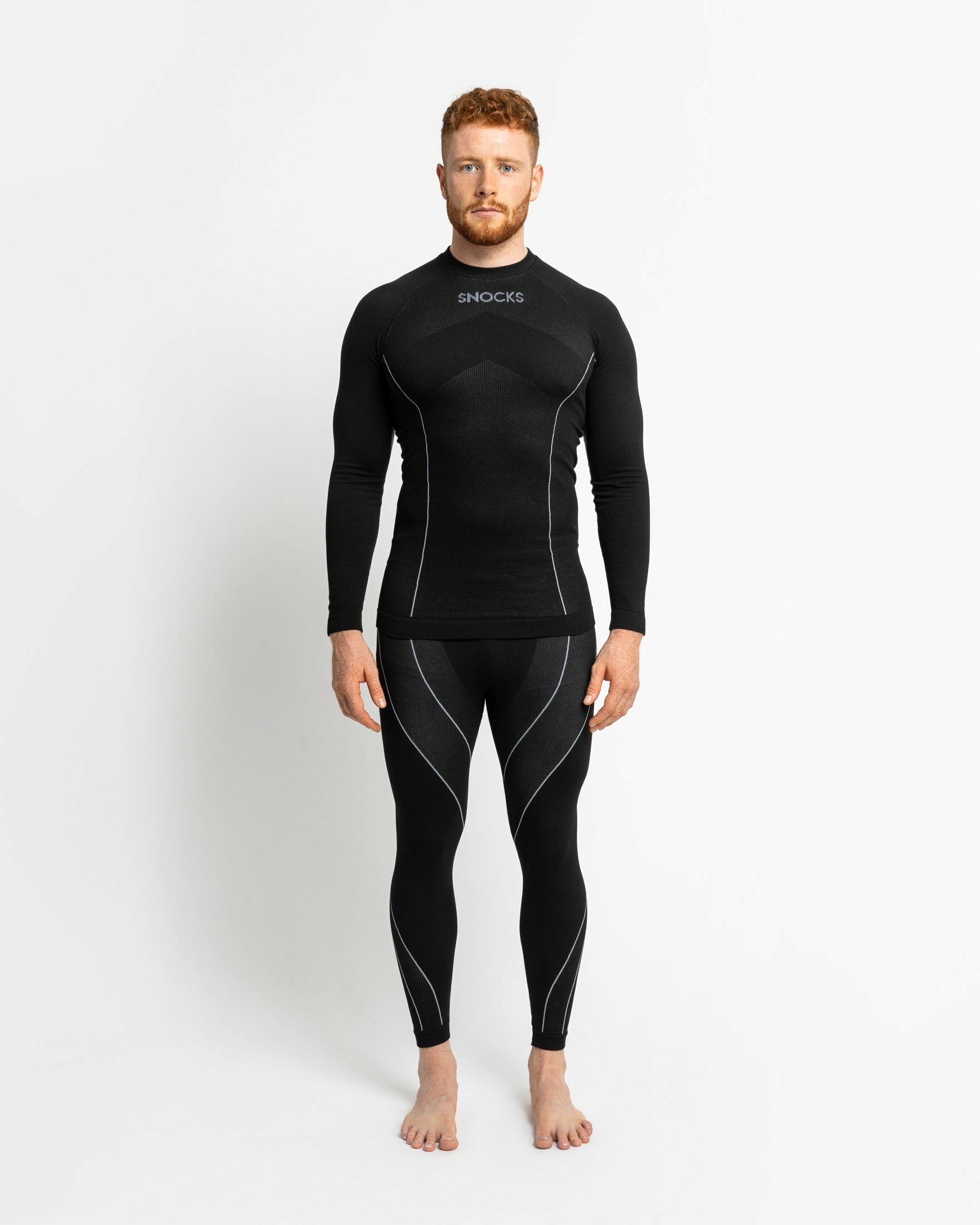 SNOCKS Thermounterhemd Thermo Set für Herren Thermounterwäsche (1-St) perfekt für Wintersportaktivitäten, atmungsaktiv und wärmeisolierend