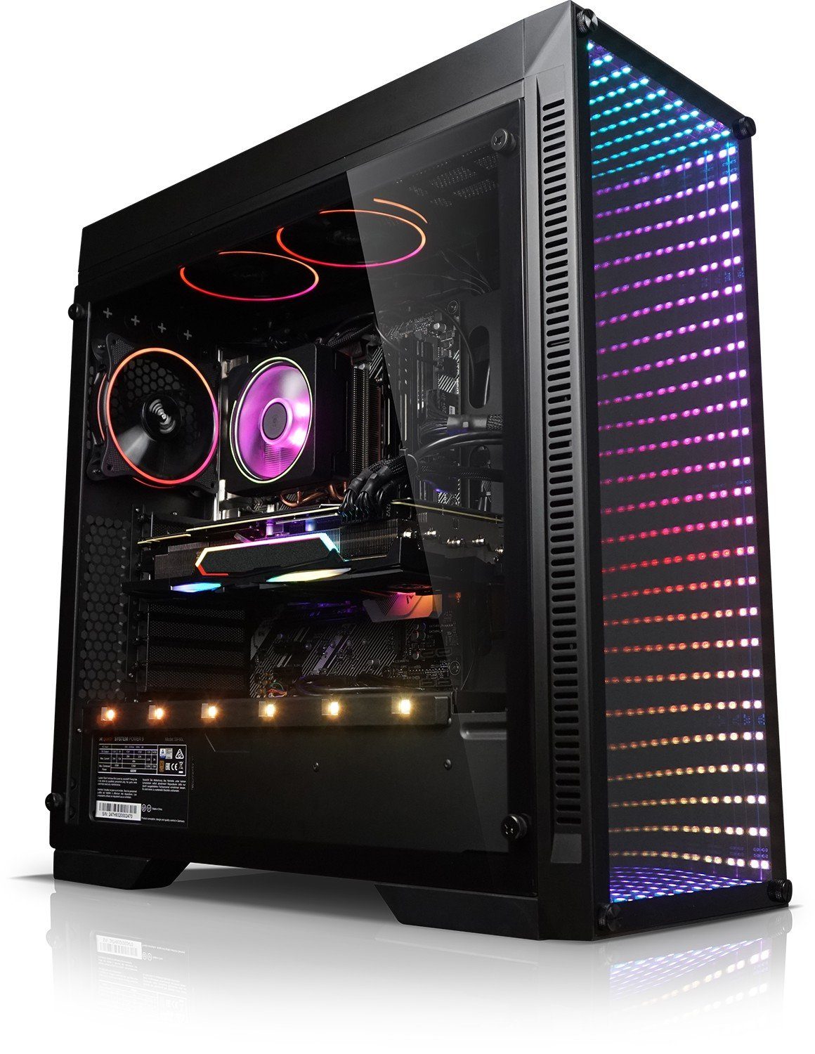 Kiebel Infinity 11 Gaming-PC (Intel Core i9 Intel Core i9-11900KF, RTX 4070, 32 GB RAM, 1000 GB SSD, Luftkühlung, RGB-Beleuchtung)