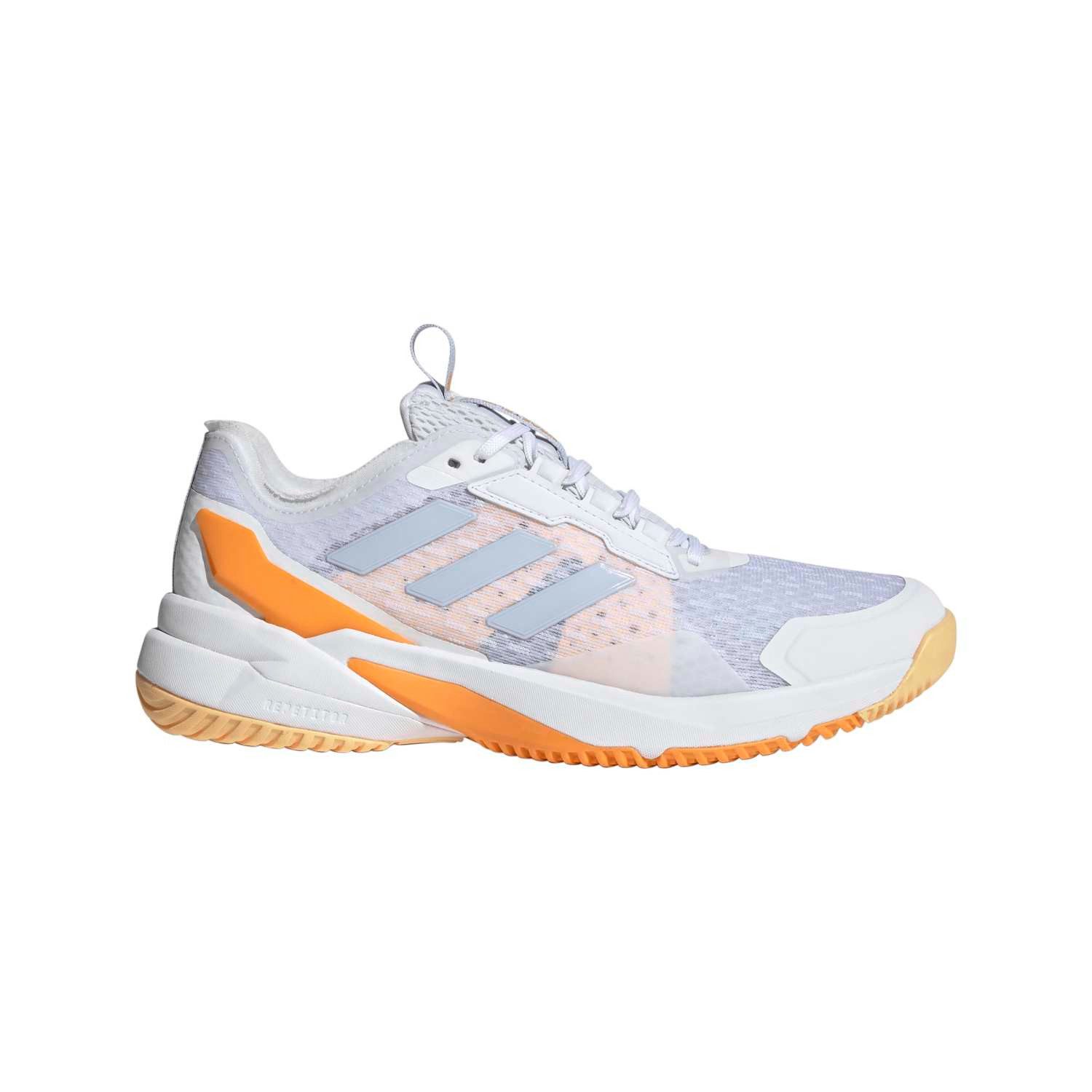 adidas Performance Hallen-Indoorschuhe CrazyFlight 6 weiss/silber/orange Damen Badmintonschuh