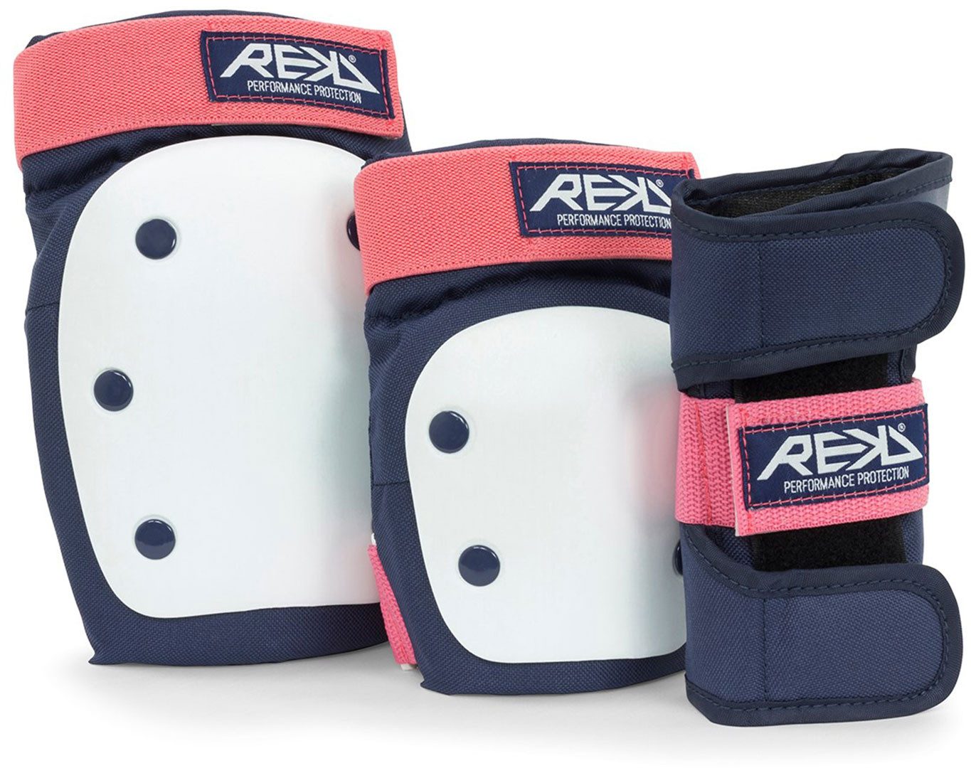 REKD Protektoren-Set REKD HEAVY DUTY TRIPLE Schoner Set 2026 blue pink