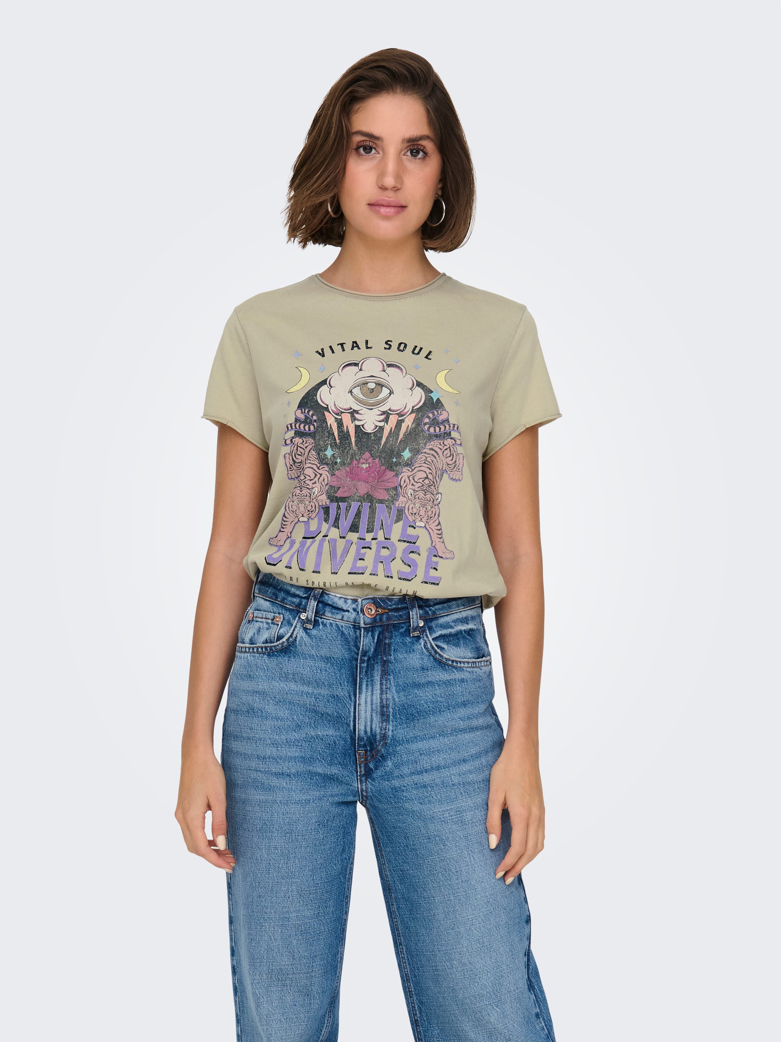 ONLY Kurzarmshirt ONLLUCY LIFE S/S EYE günstig online kaufen