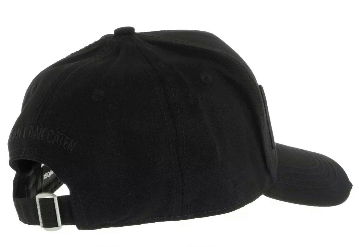 Dsquared2 Baseball Cap Basebalkappe Icon DSQ2 Logo Cap Kappe Mütze Mailand ansässiges Label mit leicht zerfetzt für einen Vintage-Look