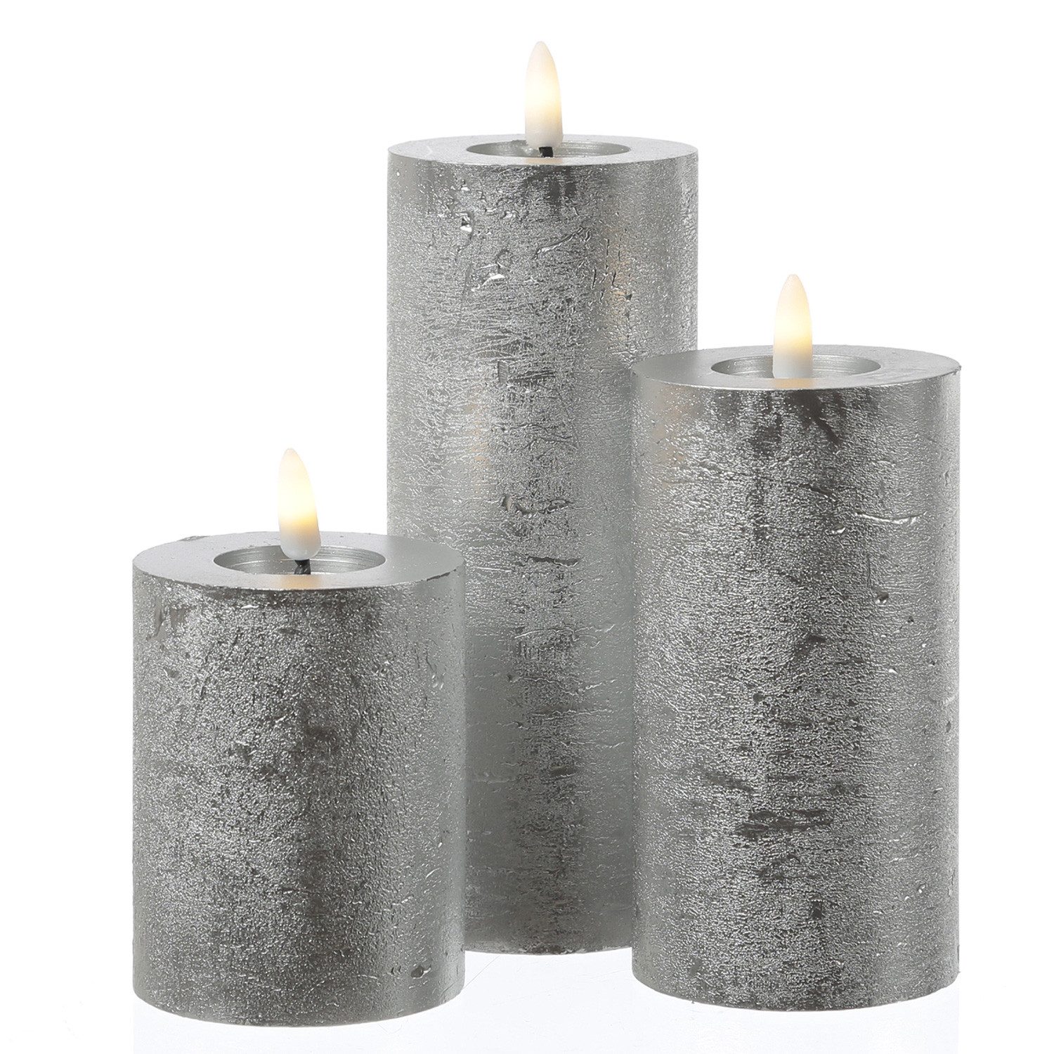 MARELIDA LED-Kerze LED Kerzenset LINA Rustik günstig online kaufen