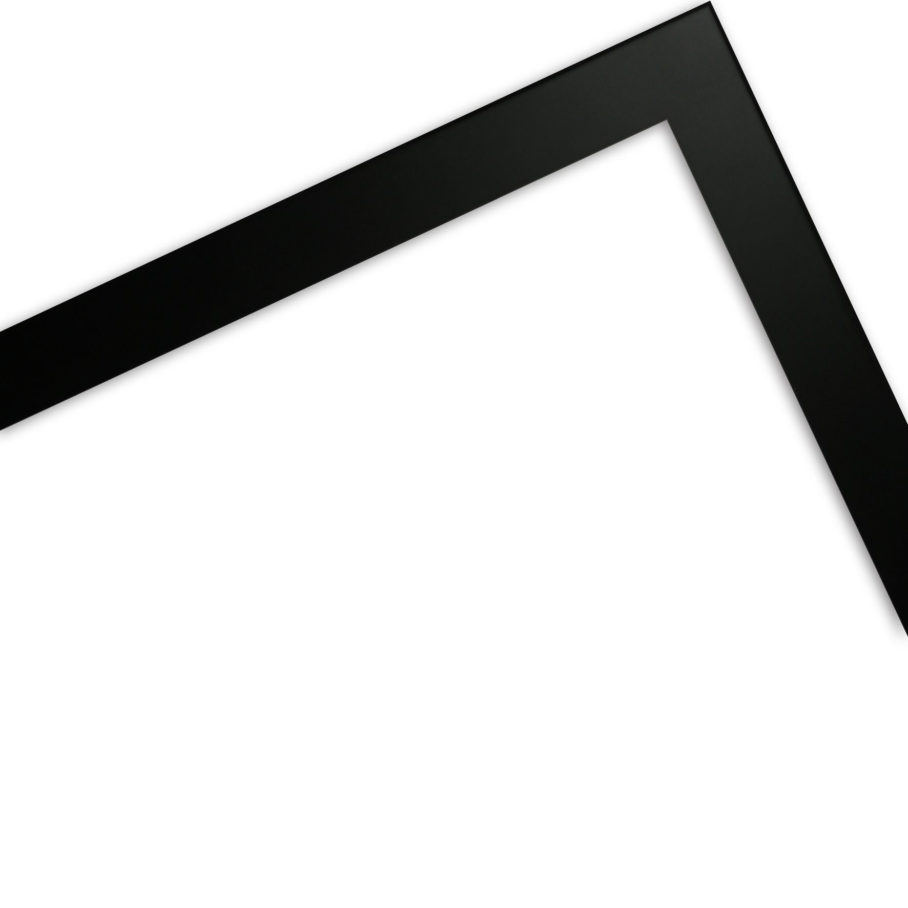 WANDStyle Schwarz, Stil Bilderrahmen Massivholz H950, im Modern aus