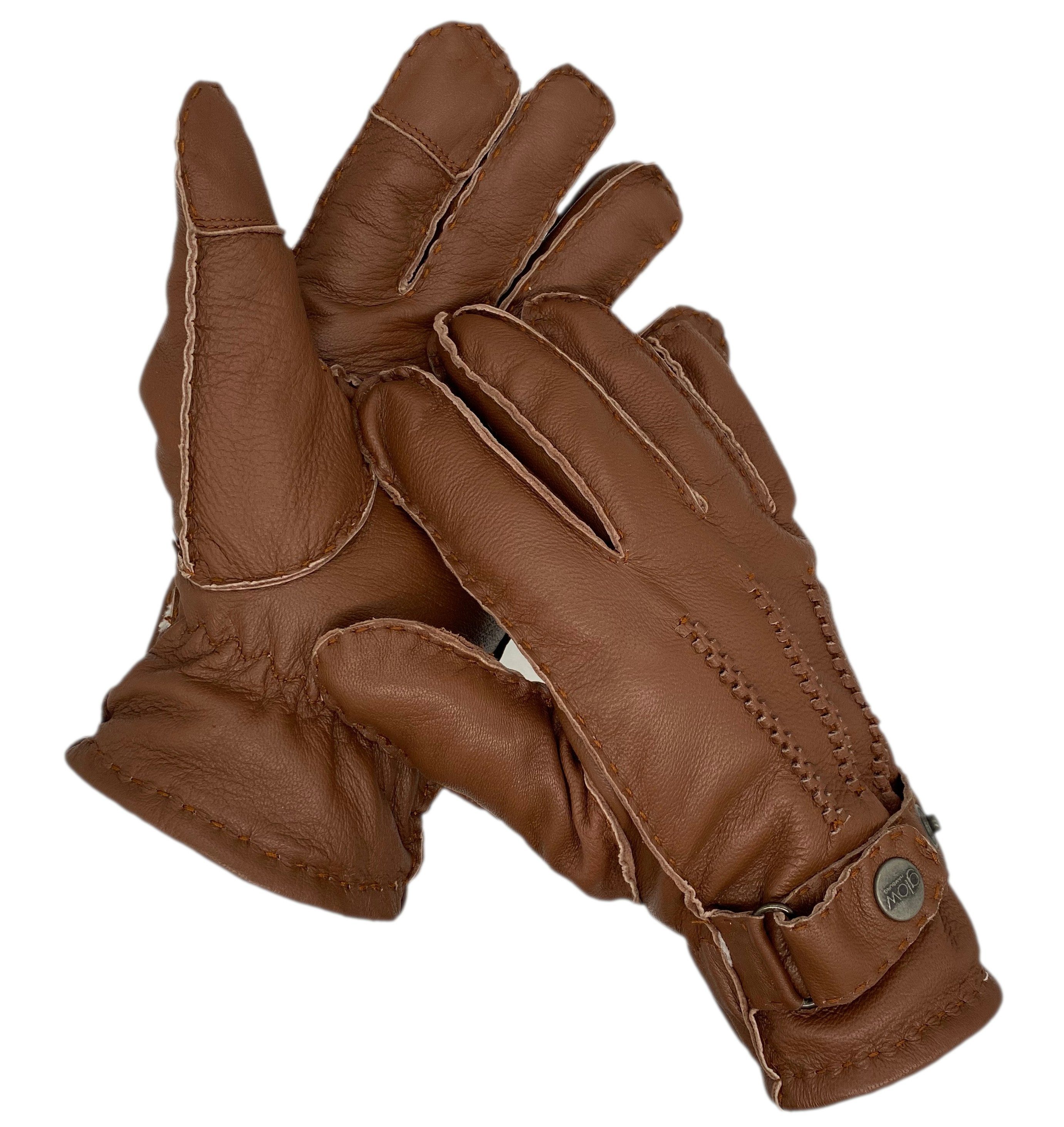 Glow Lederhandschuhe Winter-Lederhandschuhe Herren aus 100% Schafs-Leder