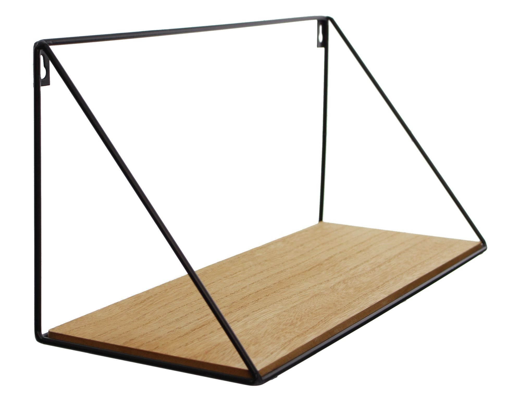 Dekoleidenschaft Wandregal "Puro" aus Holz MDF mit Wandhalter aus Metall sc günstig online kaufen