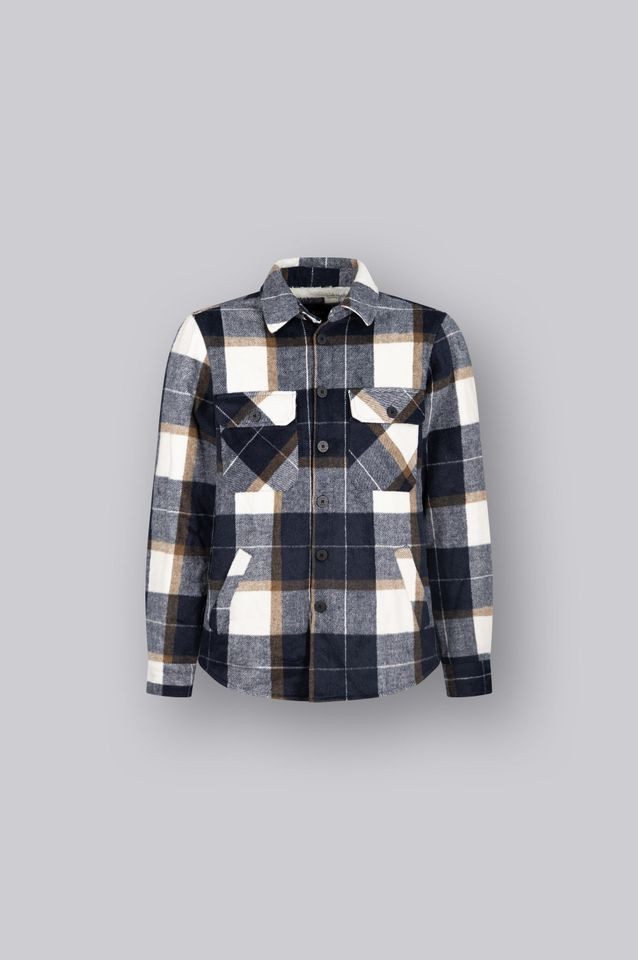 Hemdjacke – Herren Flanell-Hemdjacke  Übergangsjacke Overshirt