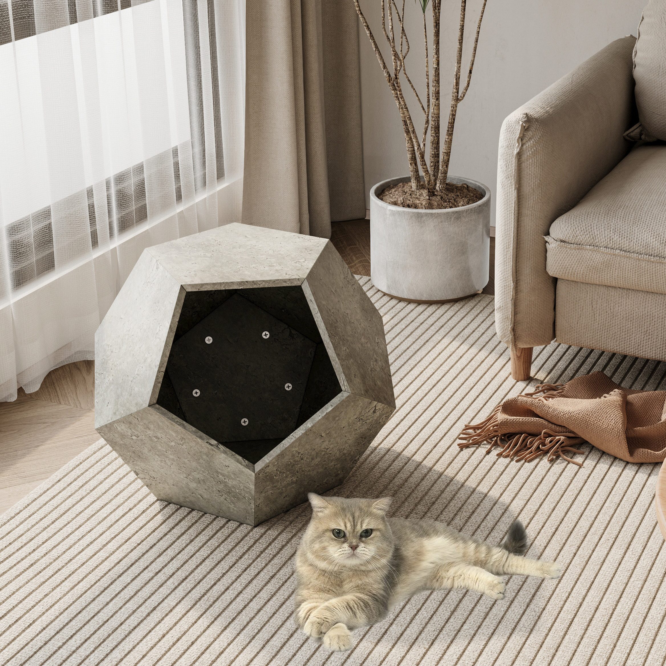 Gotagee Beistelltisch Wohnzimmer Tisch Freizeittisch Pet günstig online kaufen