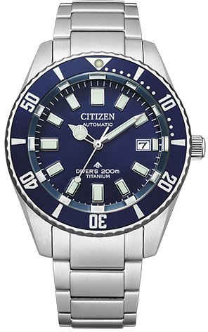 Citizen Mechanische Uhr NB6021-68L, Armbanduhr, Herrenuhr, Titan