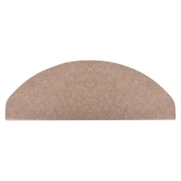 Stufenmatte Stufenmatten Selbstklebend 15 Stk 65x26 cm Beige, vidaXL, Höhe: 3 mm