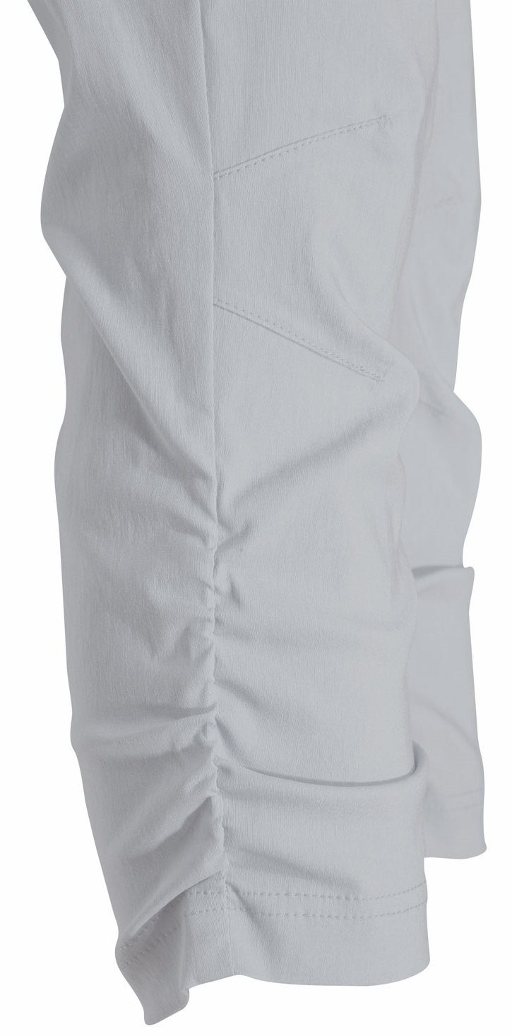 Stehmann Caprihose Maria-530-14060 elastischer Bund, seitliche Raffung am Bein, ohne Verschluss